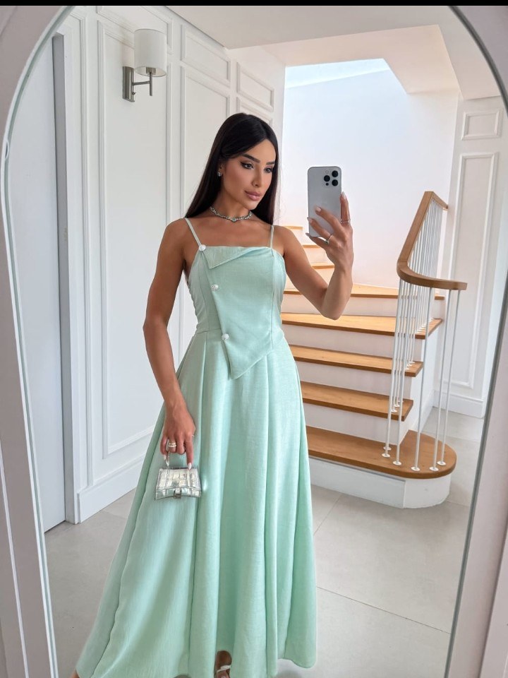 Vestido longo feminino com bojo e  forro (02)