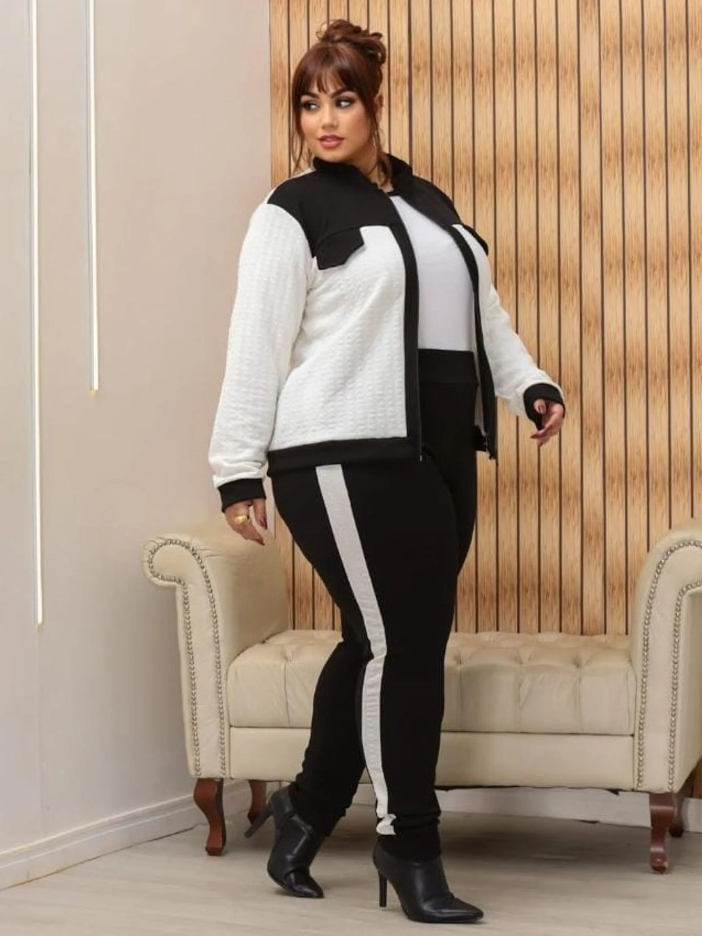 Conjunto feminino Plus size veste até G2 (68)