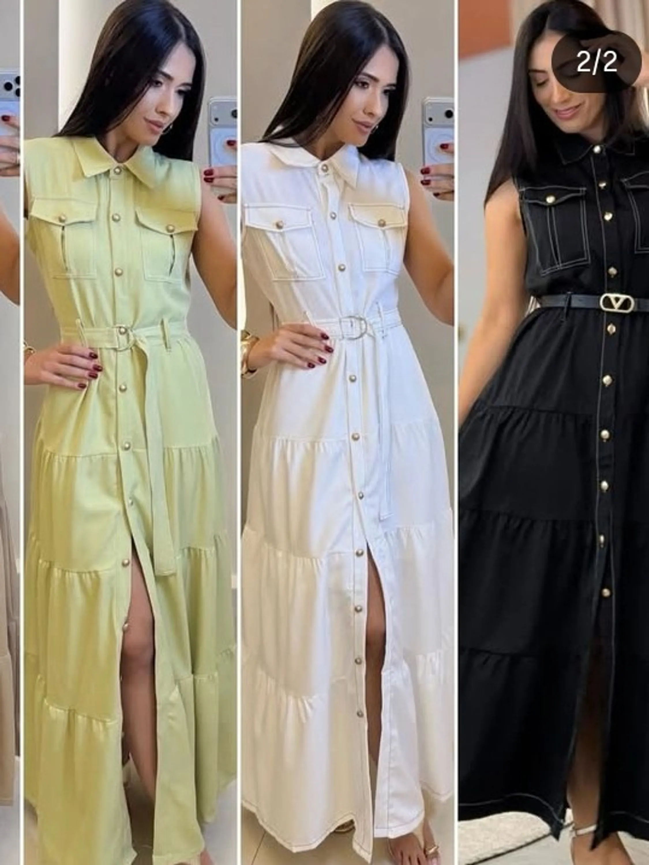 Vestido feminino longo com botão (14)