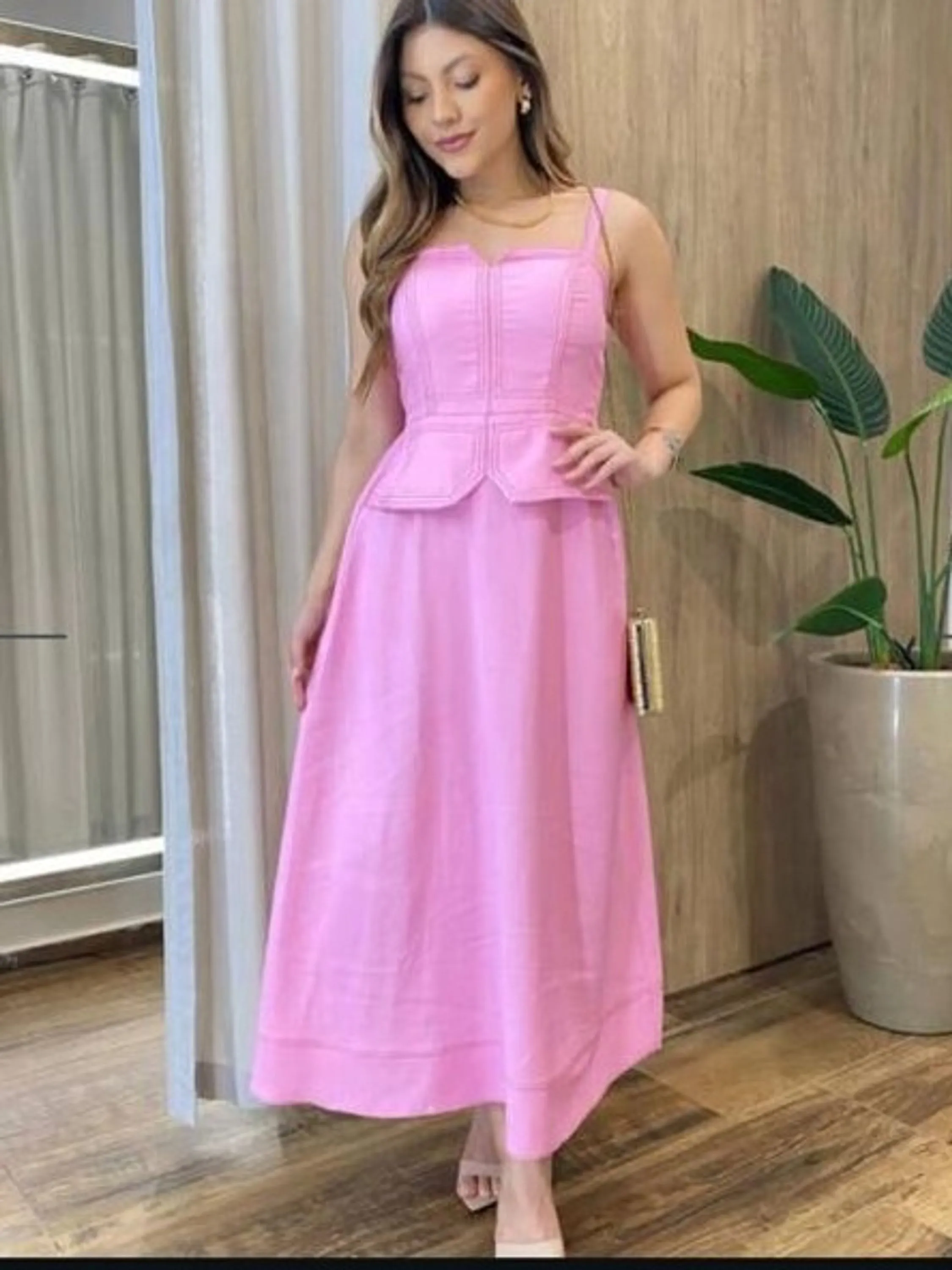 Vestido feminino tecido sensorial Marrant (Meu)