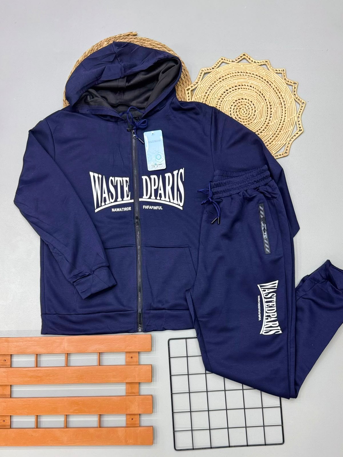 Conjunto Moletom fino Masculino com zíper