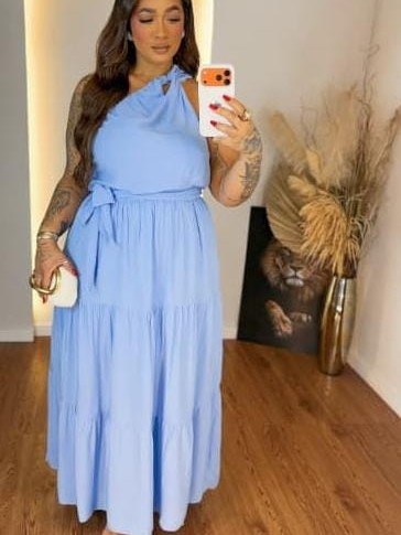 Vestido feminino slim e Plus size (135)