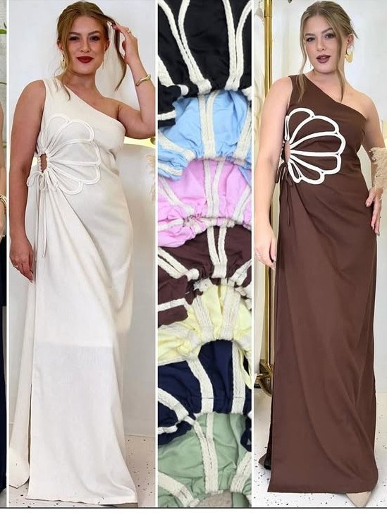 Vestido longo feminino ombro só (14)