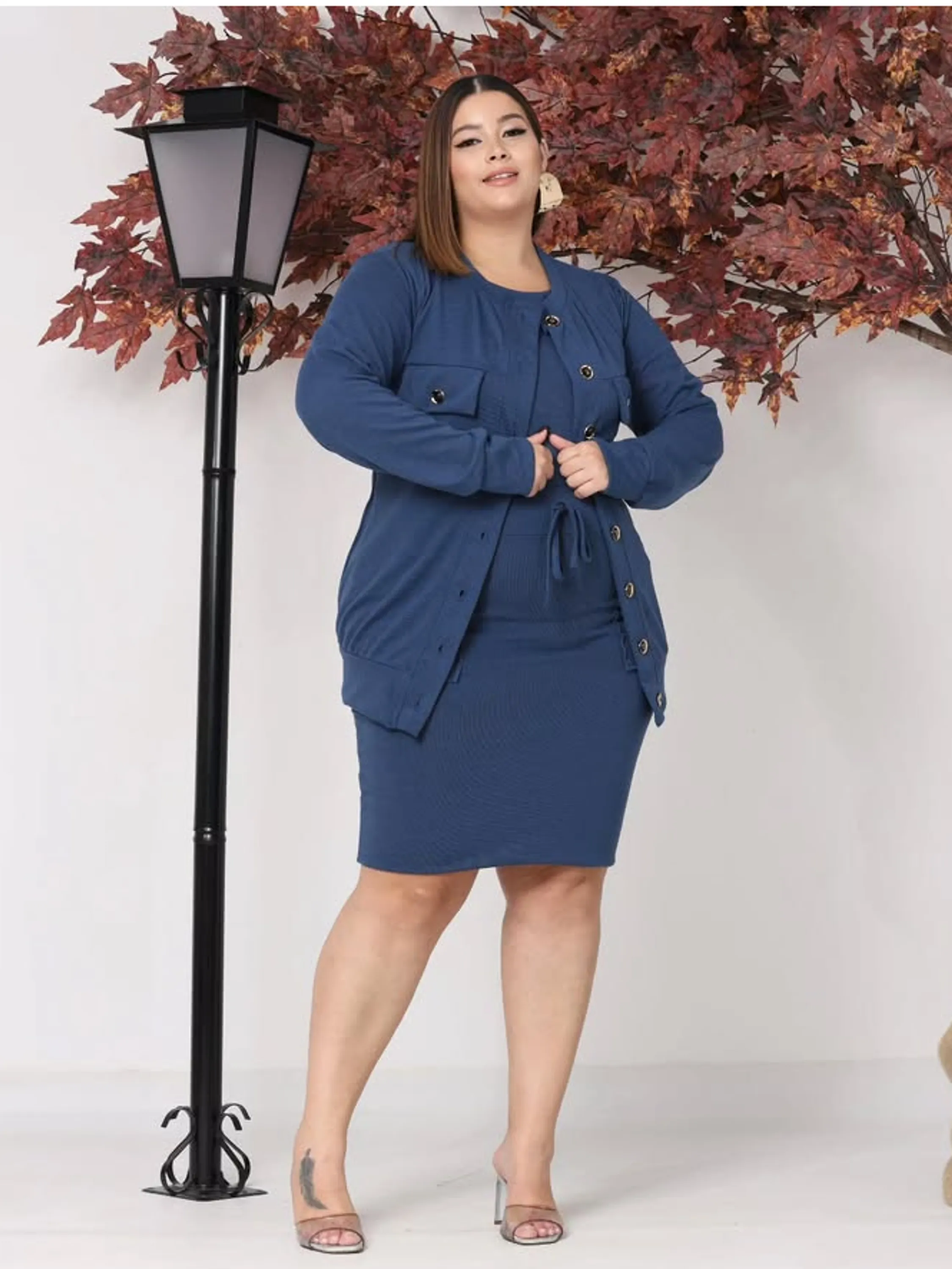 Conjunto 3 peças feminino Plus size (111)