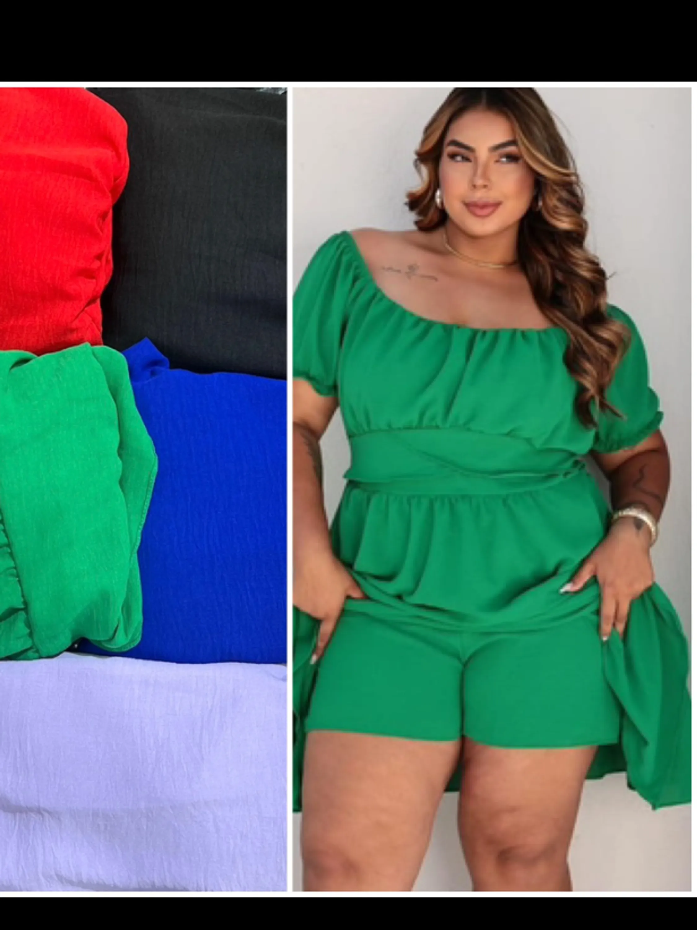 Vestido macaquinho Plus size (42)