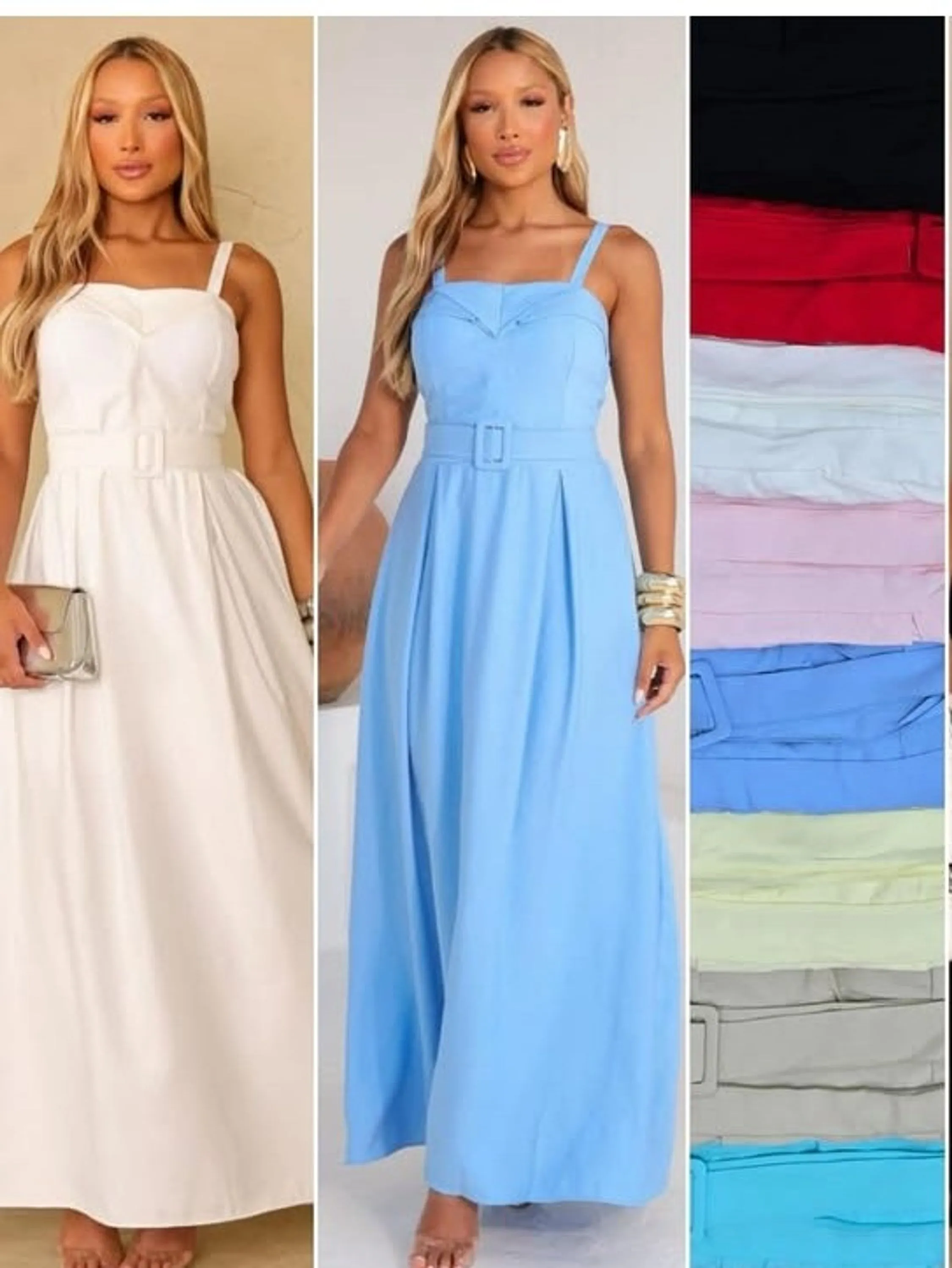 Vestido longo feminino com bojo e cinto (14)