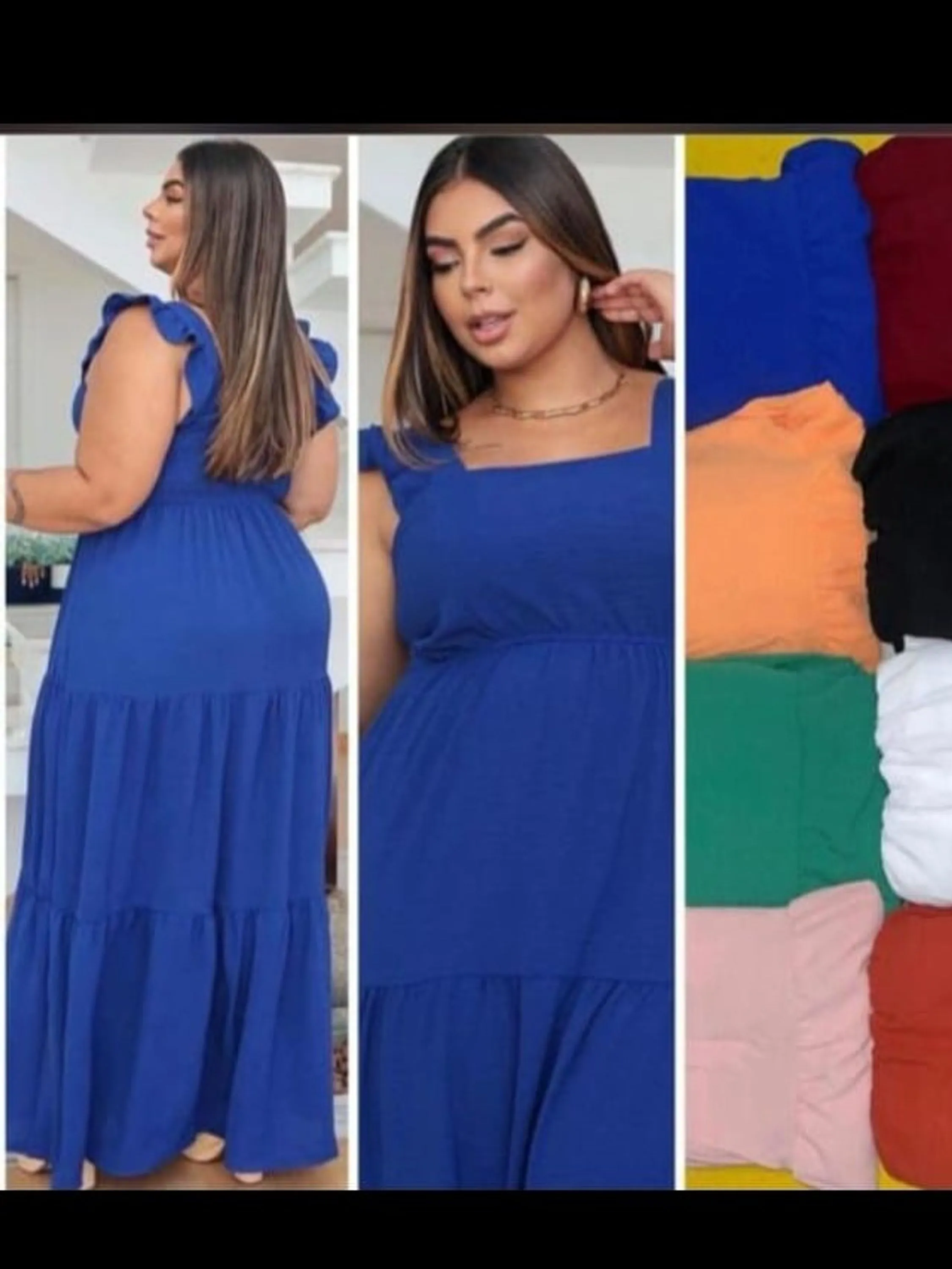 Vestido longo feminino Plus size (41)