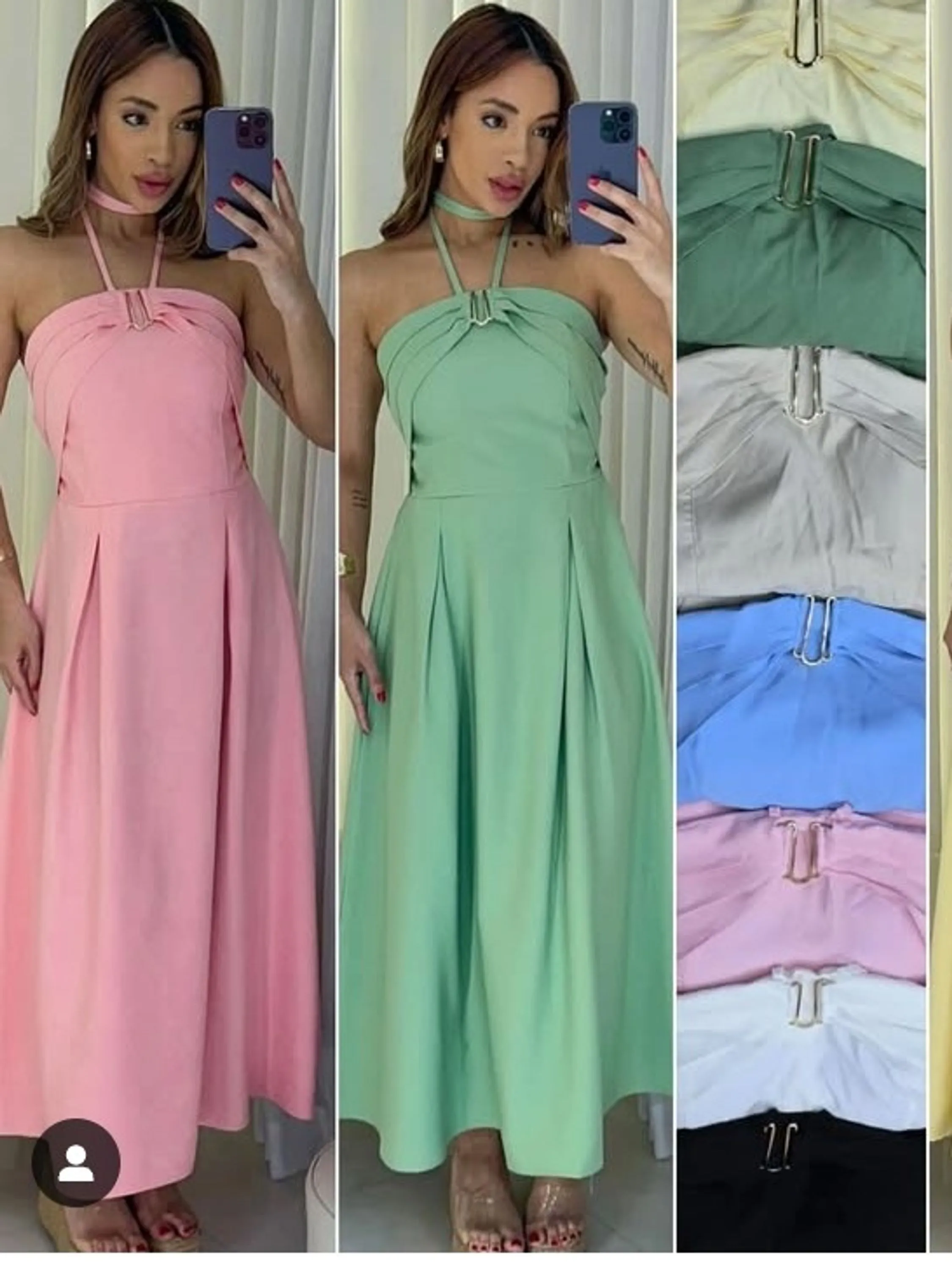 Vestido feminino Midi tecido sensorial Marrant (14)