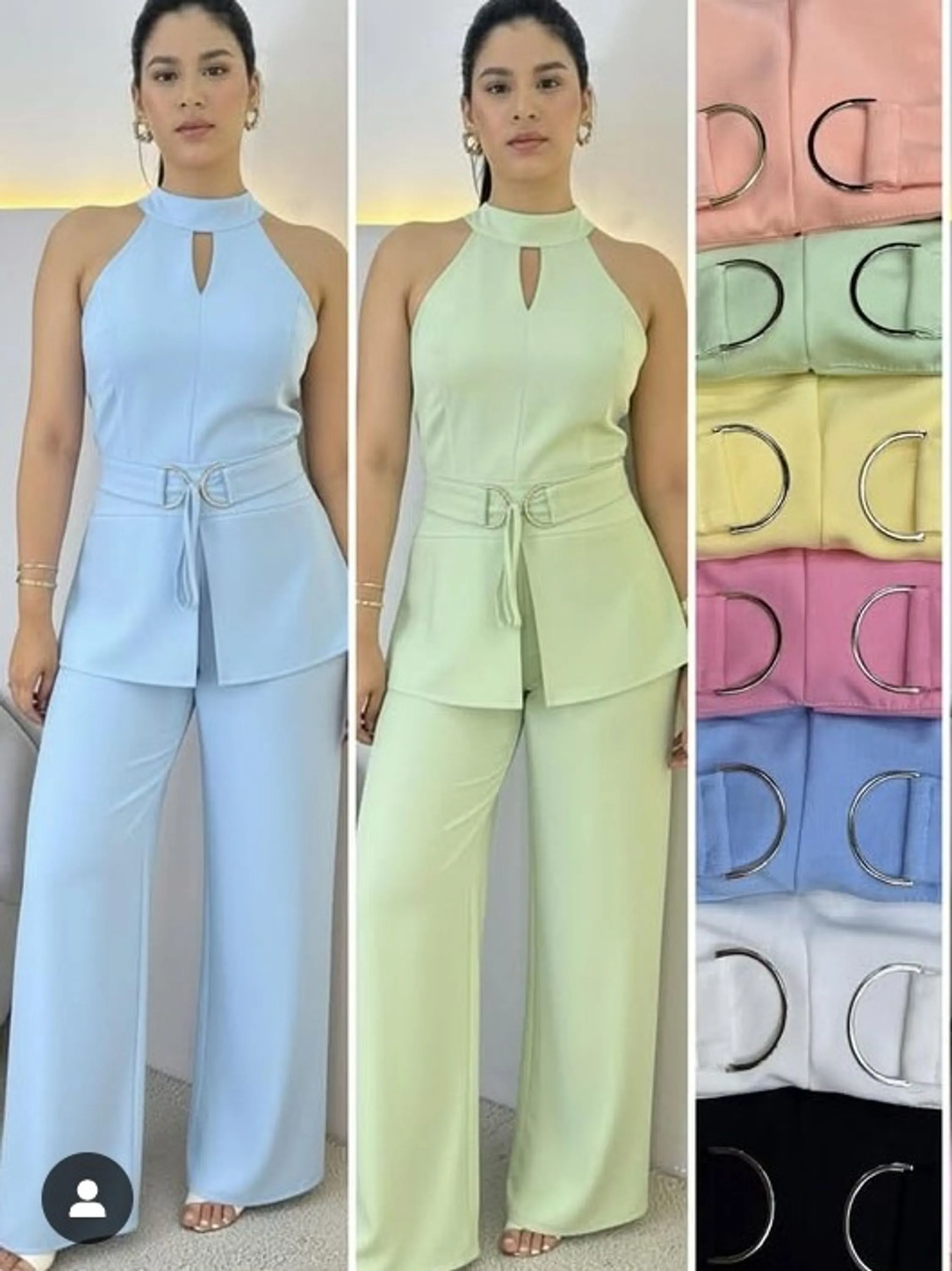 Conjunto feminino calça e blusinha regata sem bojo (14)