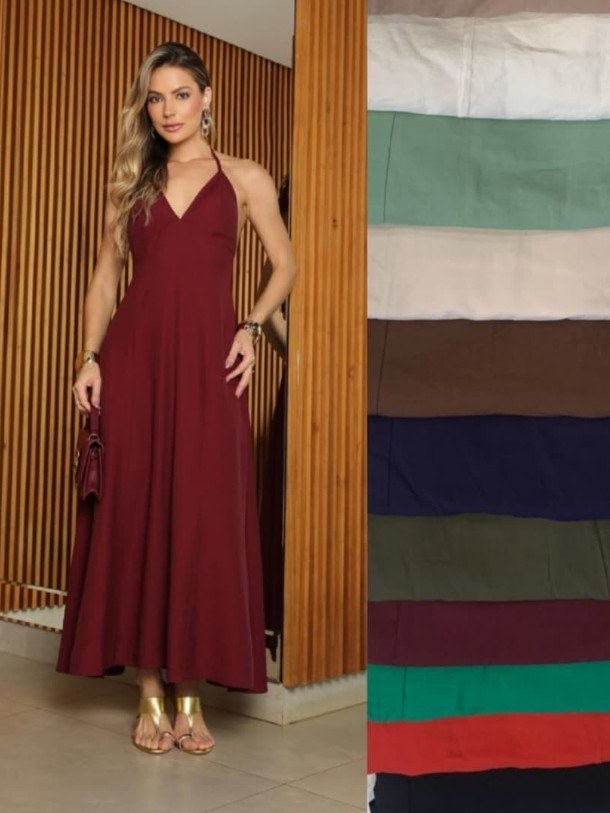 Vestido feminino longo tecido sensorial Marrant (03)