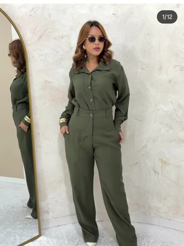 Conjunto feminino camisa e calça (104)