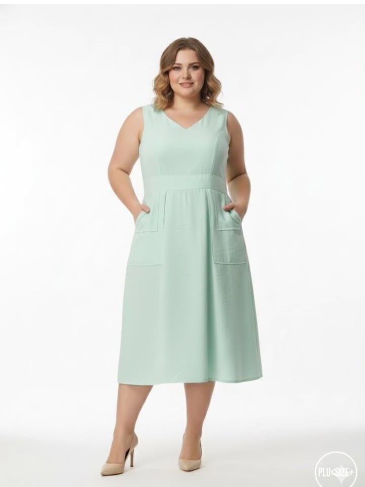 Vestido regata feminino Plus size (159)