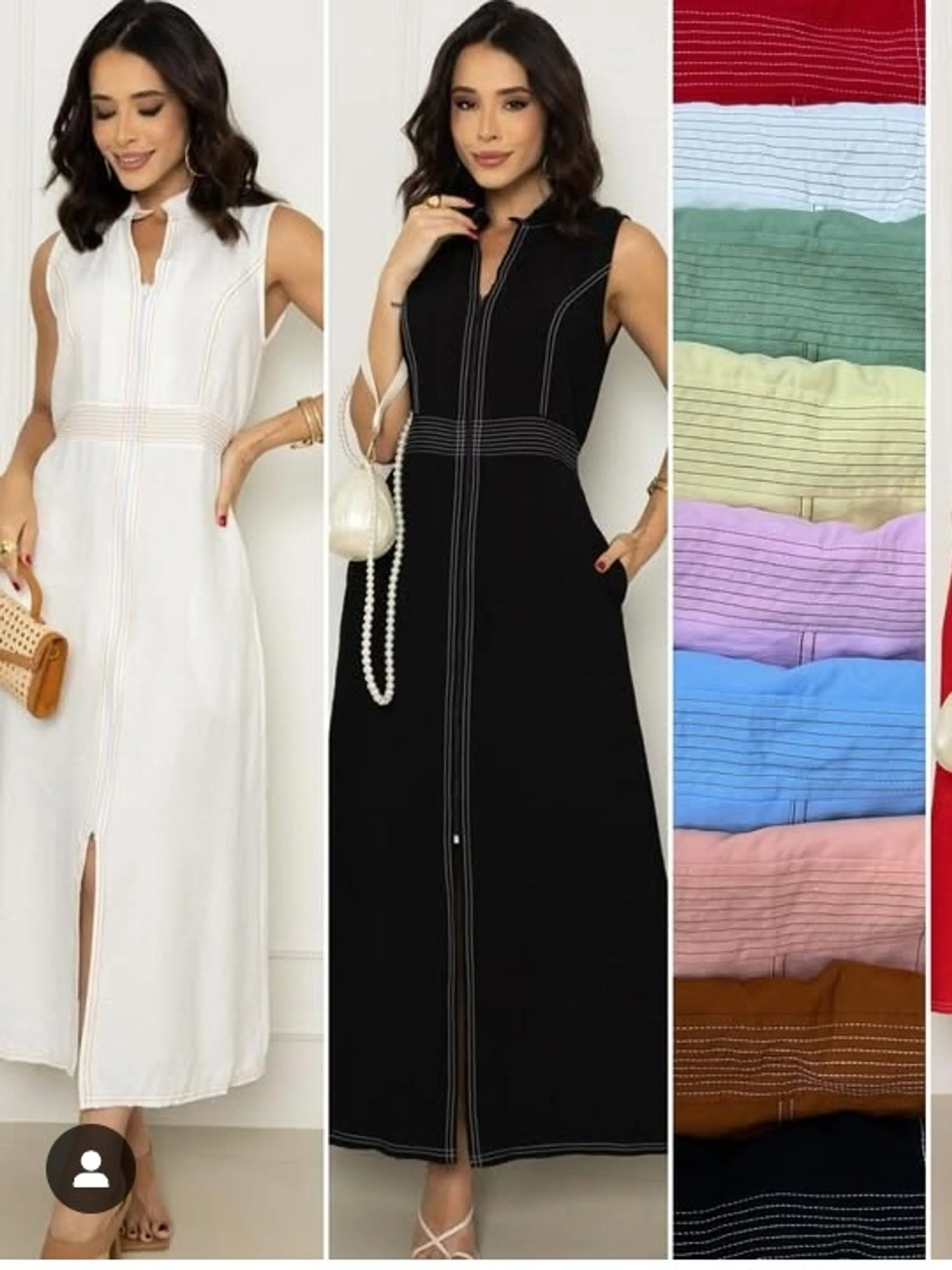 Vestido regata Midi com bojo feminino (14)