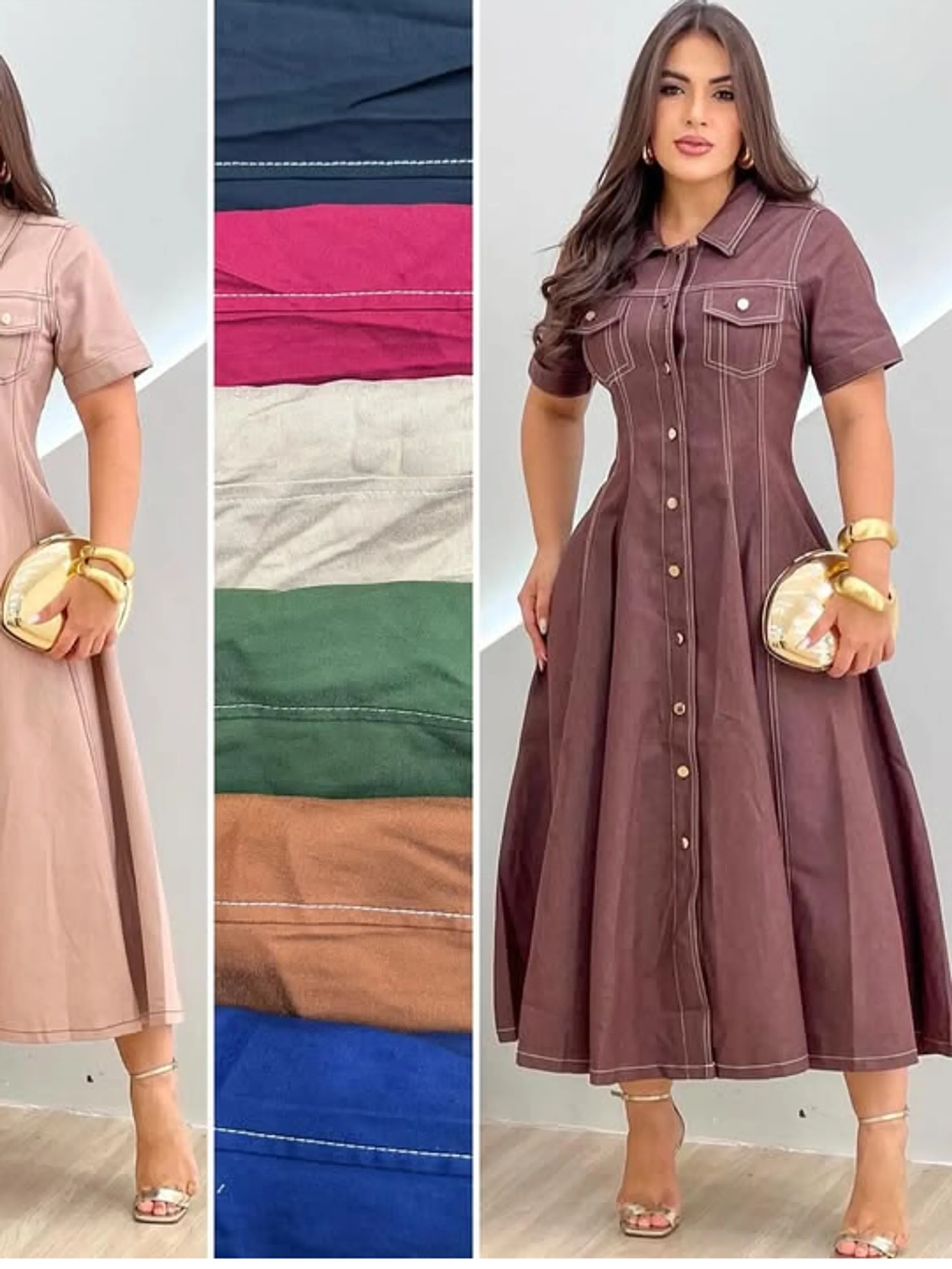 Vestido feminino com botão tecido sensorial (14)