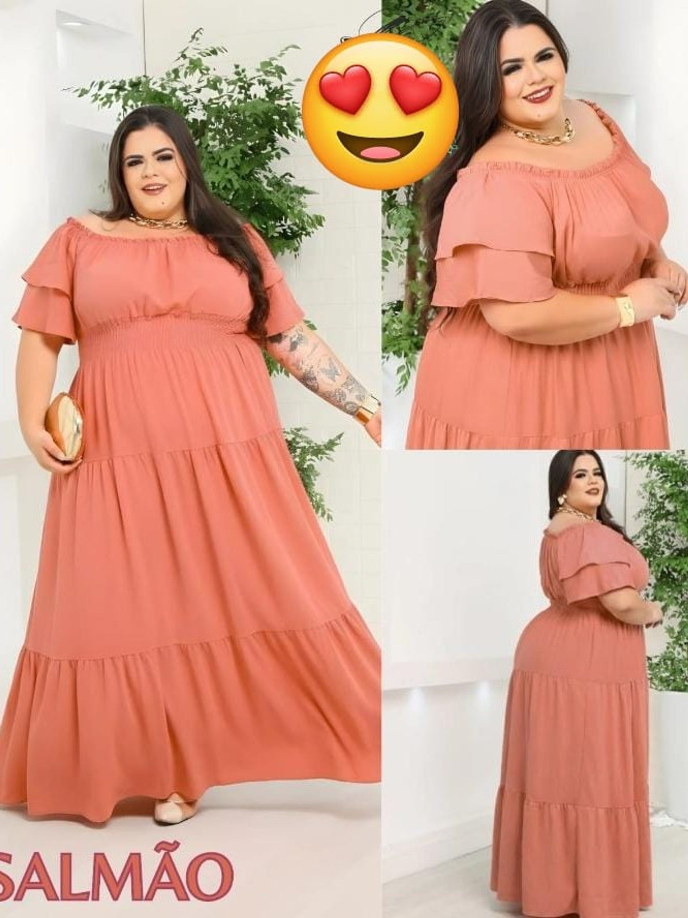 Vestido Plus size feminino cigana longo (141)