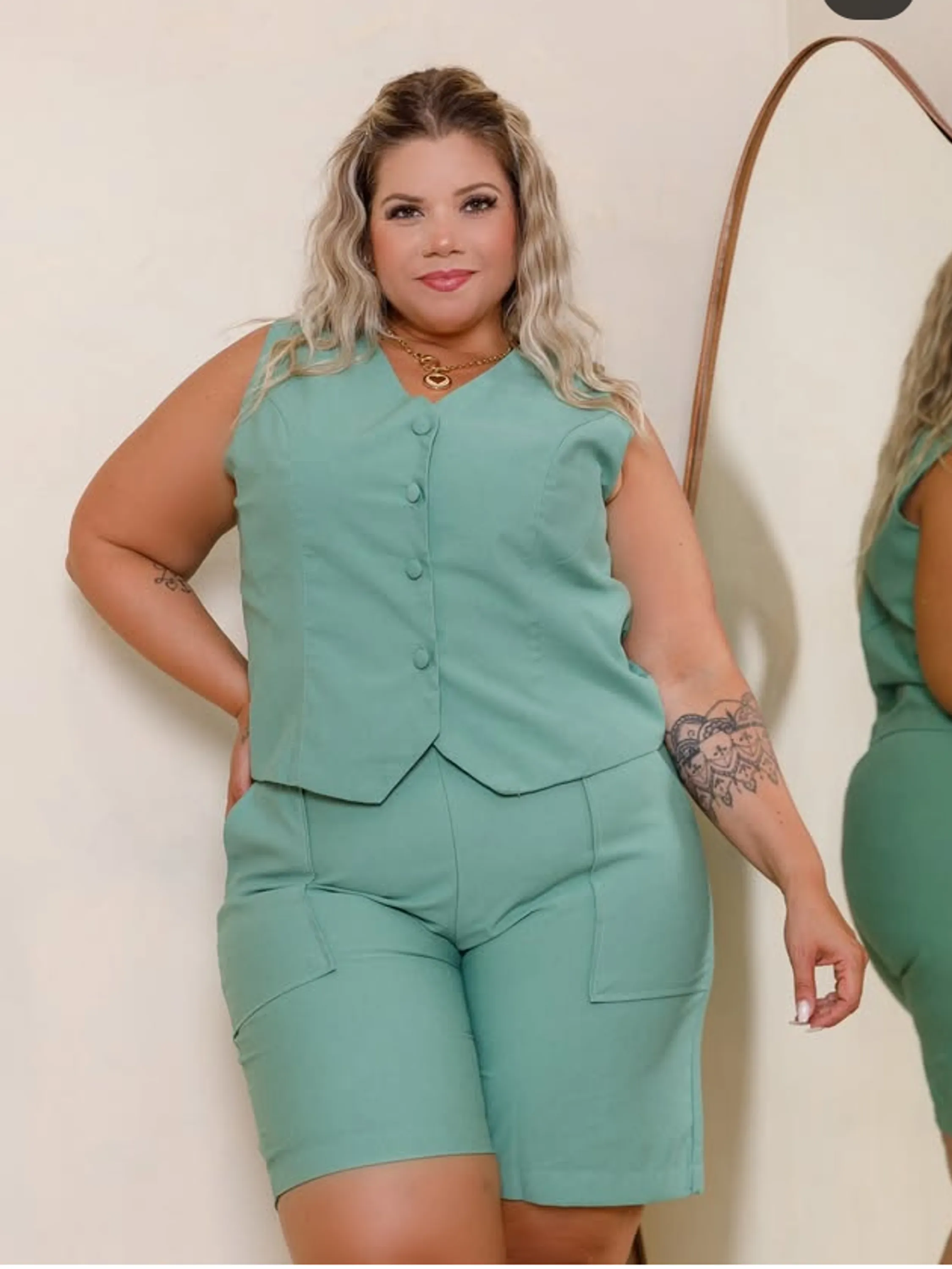 Conjunto plus size colete feminino (35)