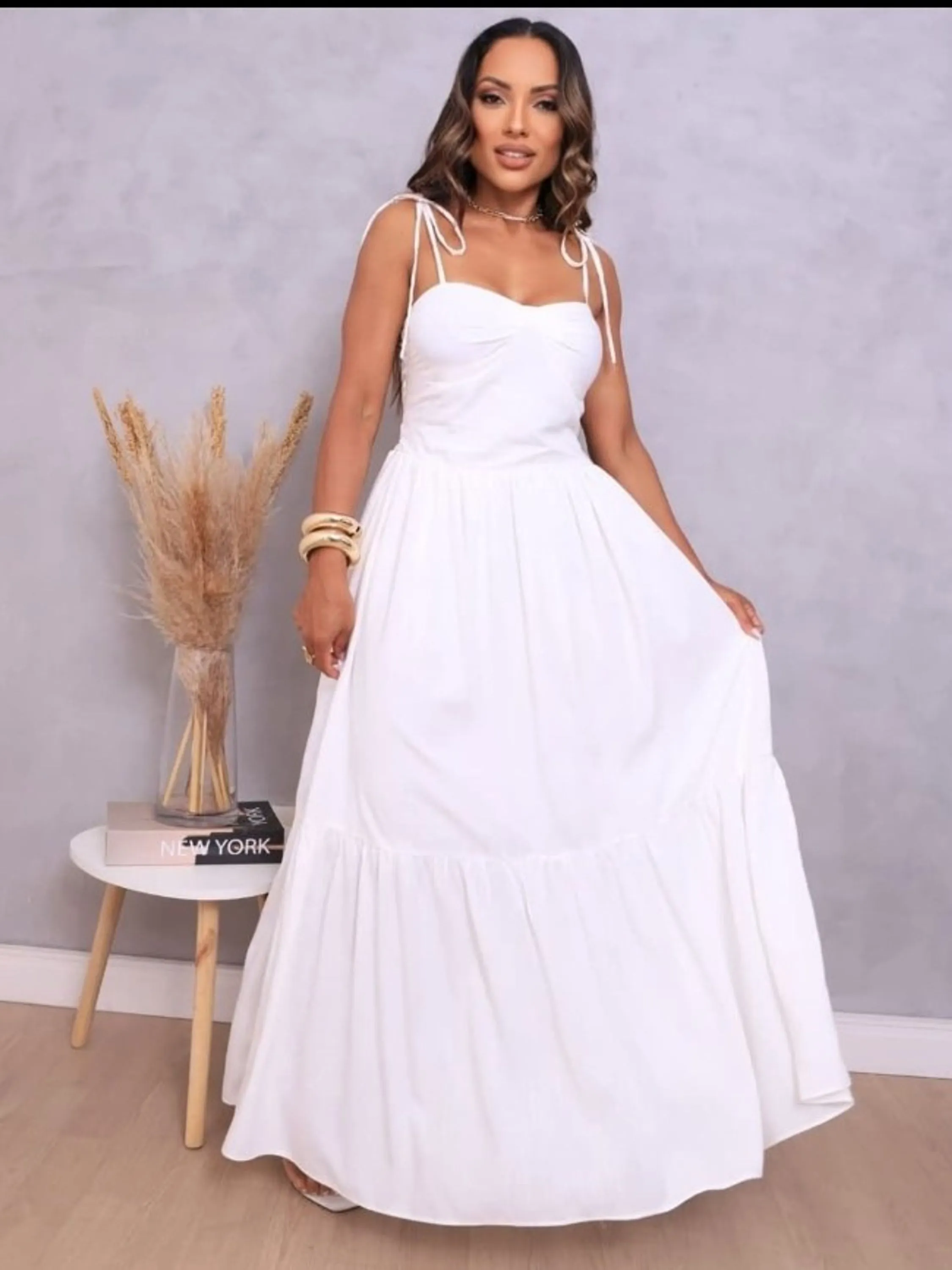 Vestido longo feminino com bojo (127)