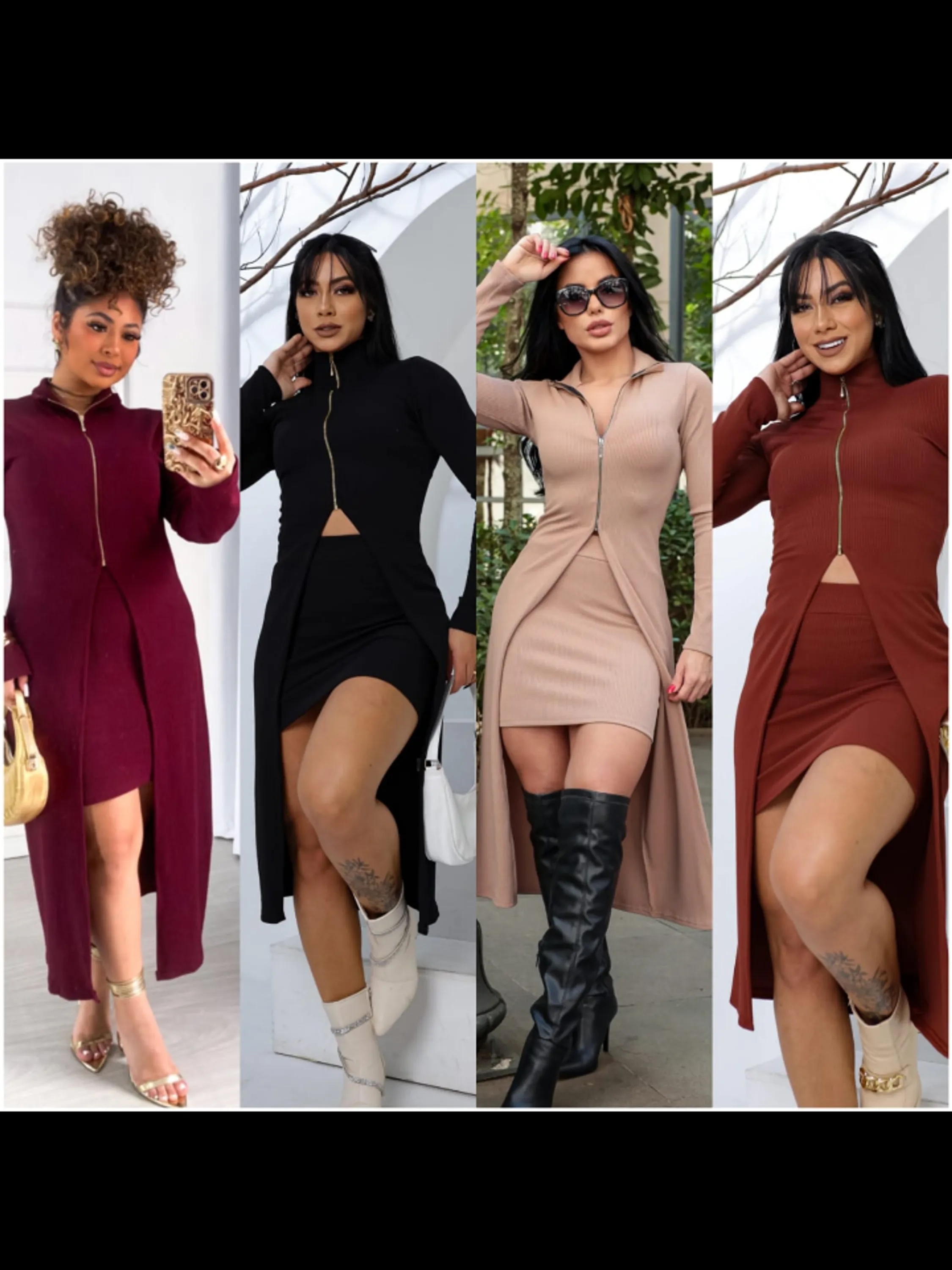 Conjunto feminino saia e bata longa (72)