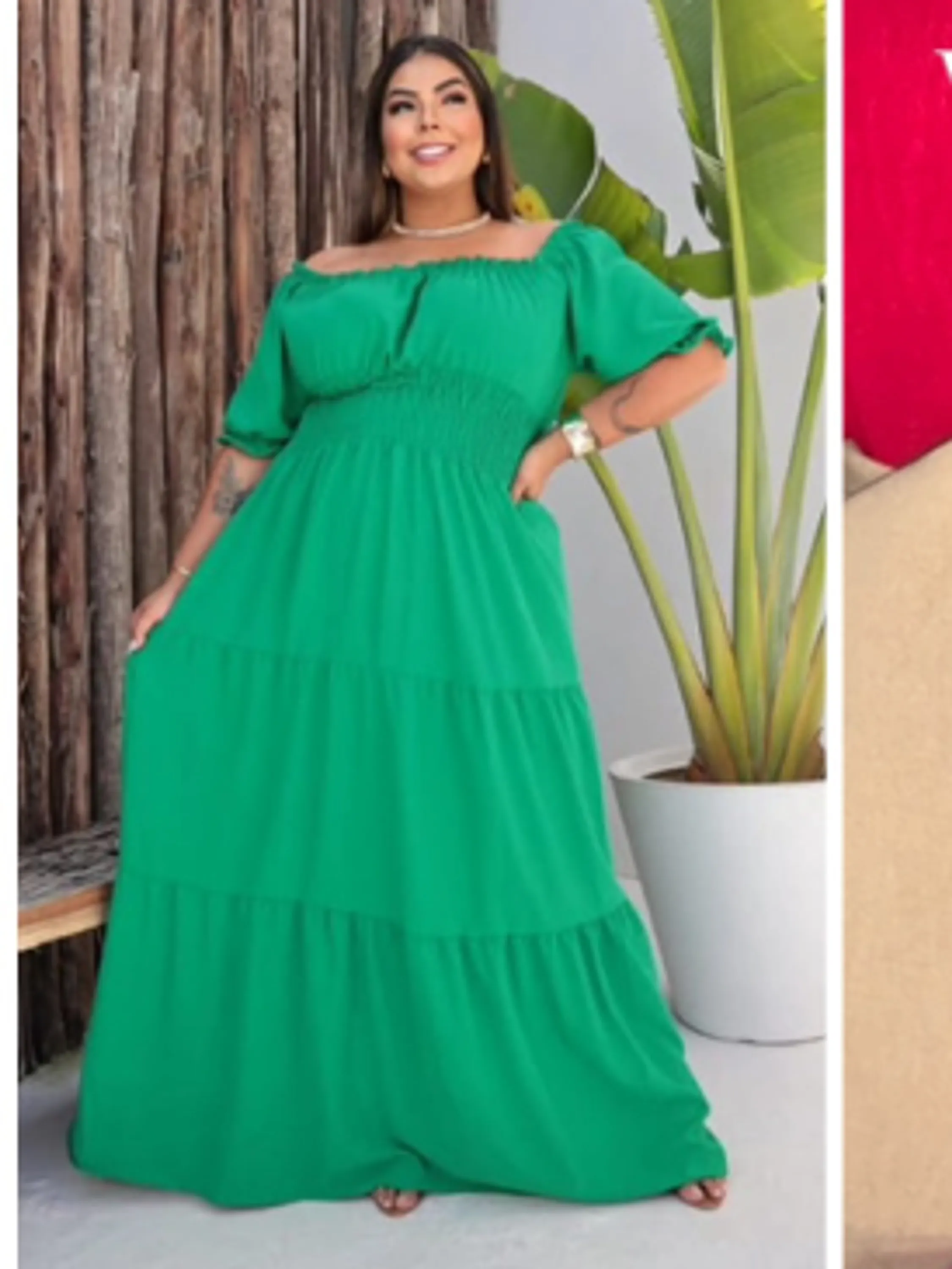 Vestido longo ciganinha Plus size (42)