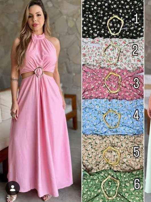 Vestido longo feminino estampado (14)