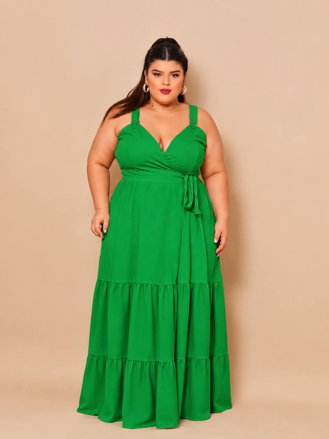 Vestido envelope de alça