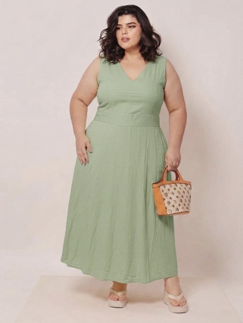 Vestido Longo alça grossa