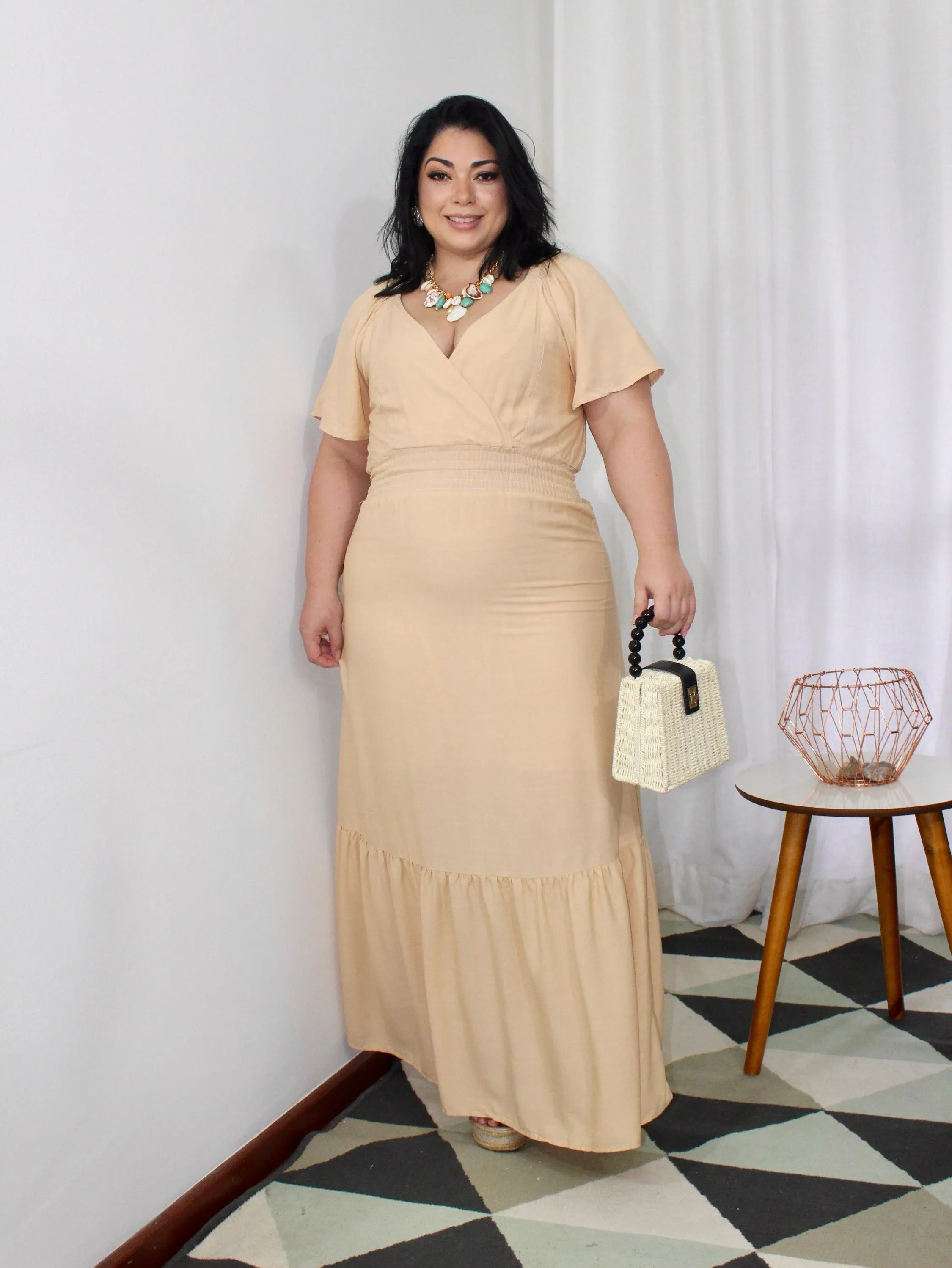 Vestido longo Plus Size