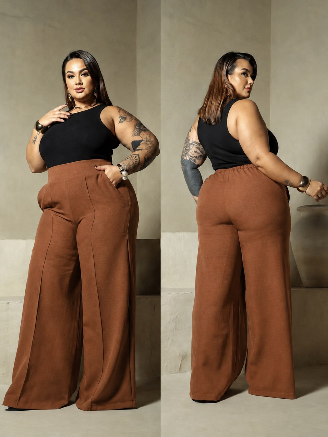Calça pantalona