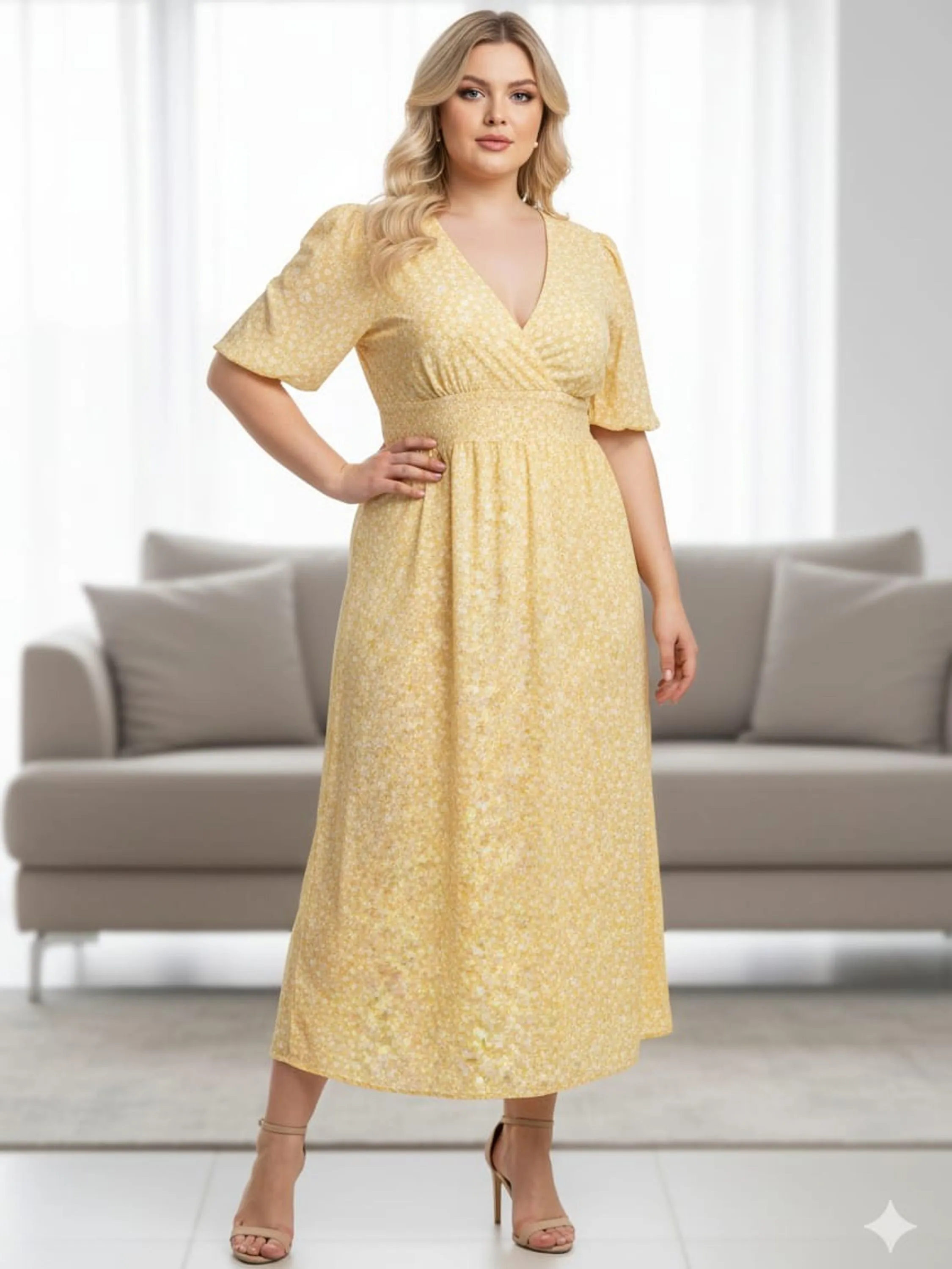 Vestido longo com bolso