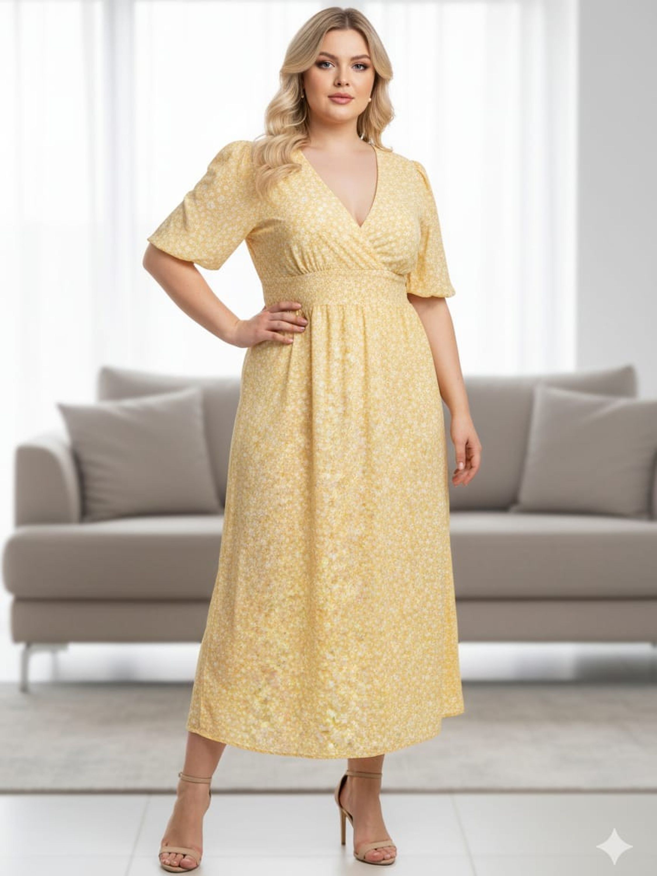 Vestido longo com bolso