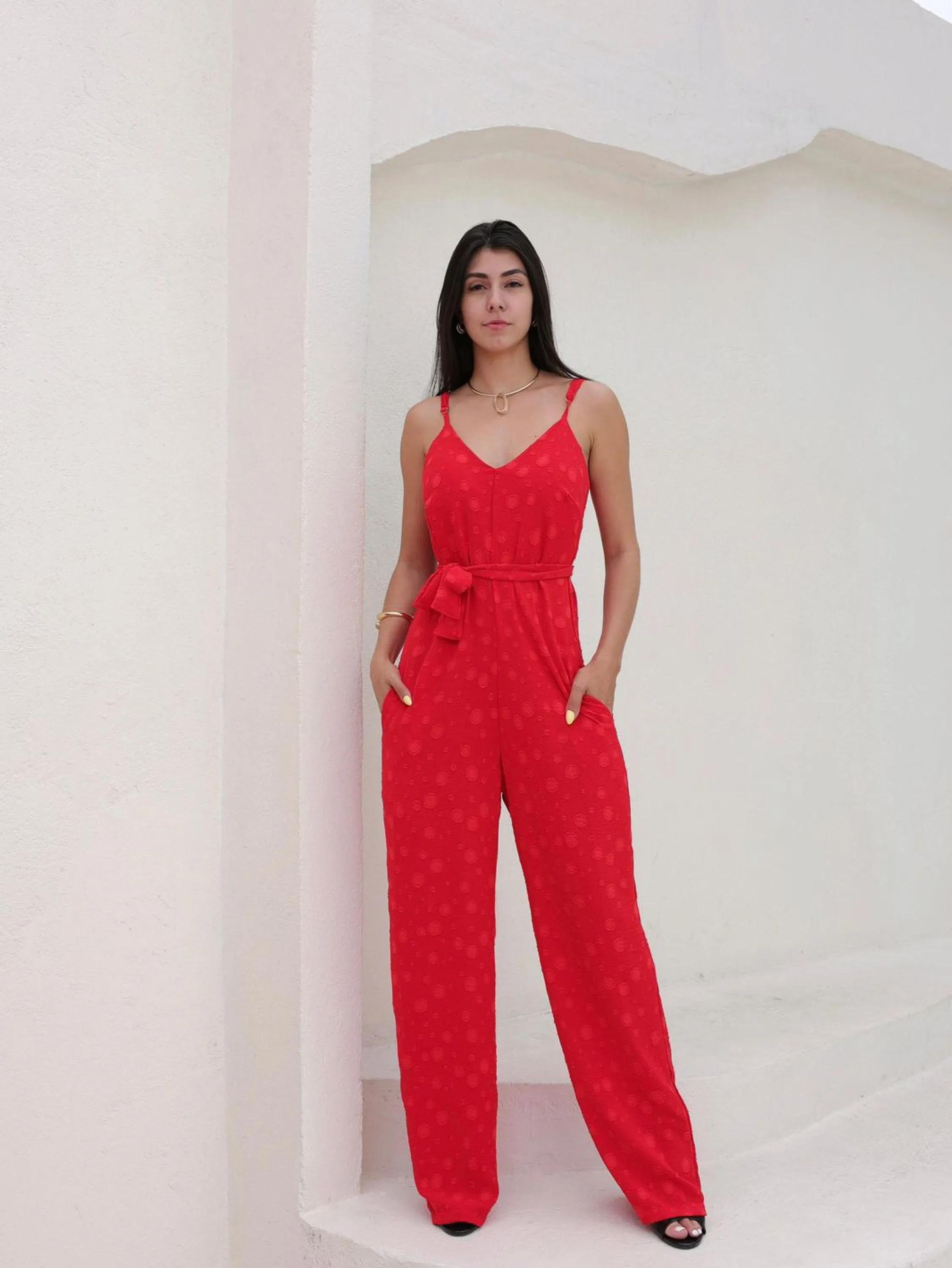 Macacão de alça regulavel