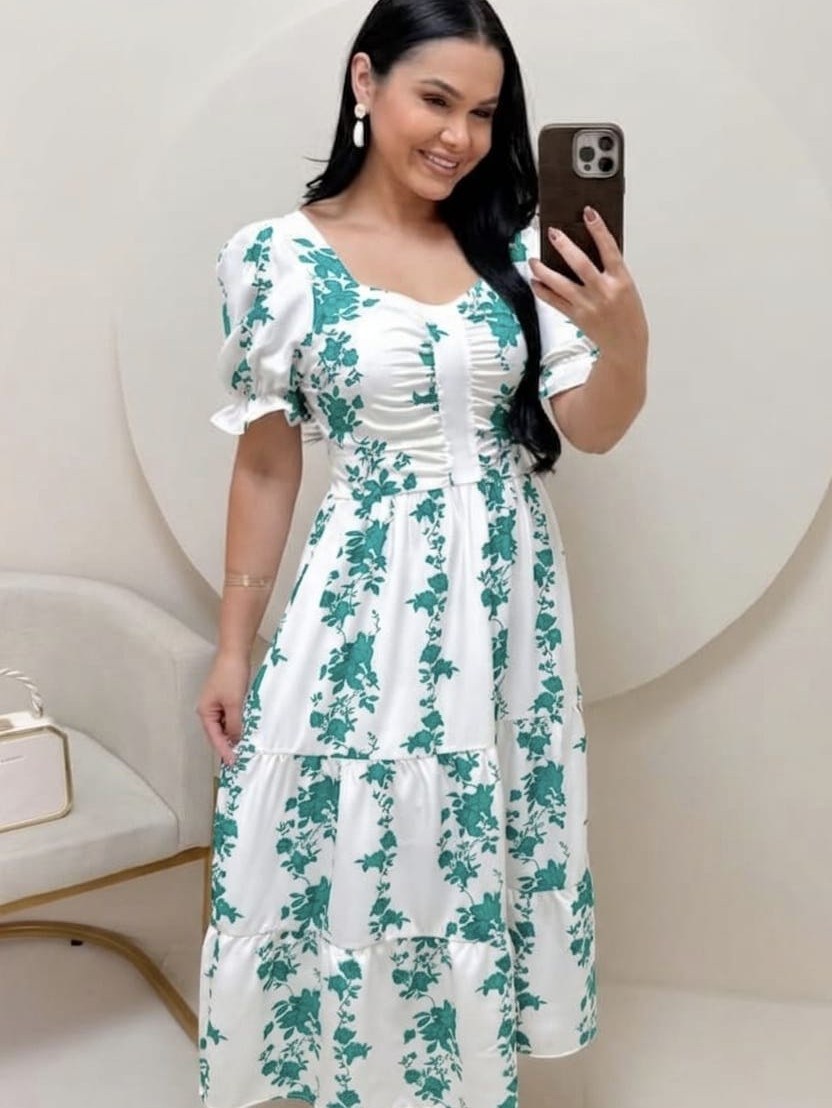 Vestido Longuette slim