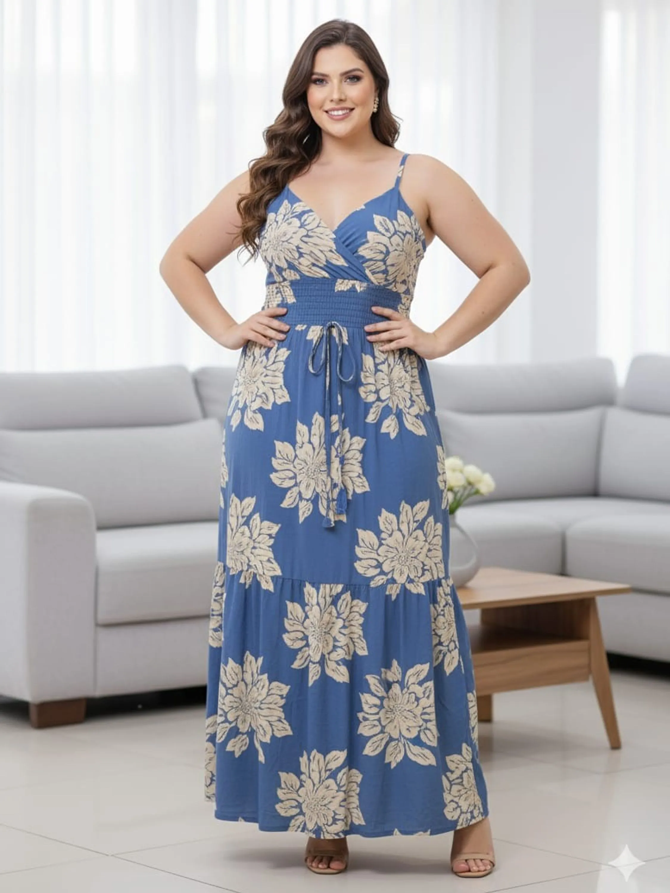 Vestido de alça lastex