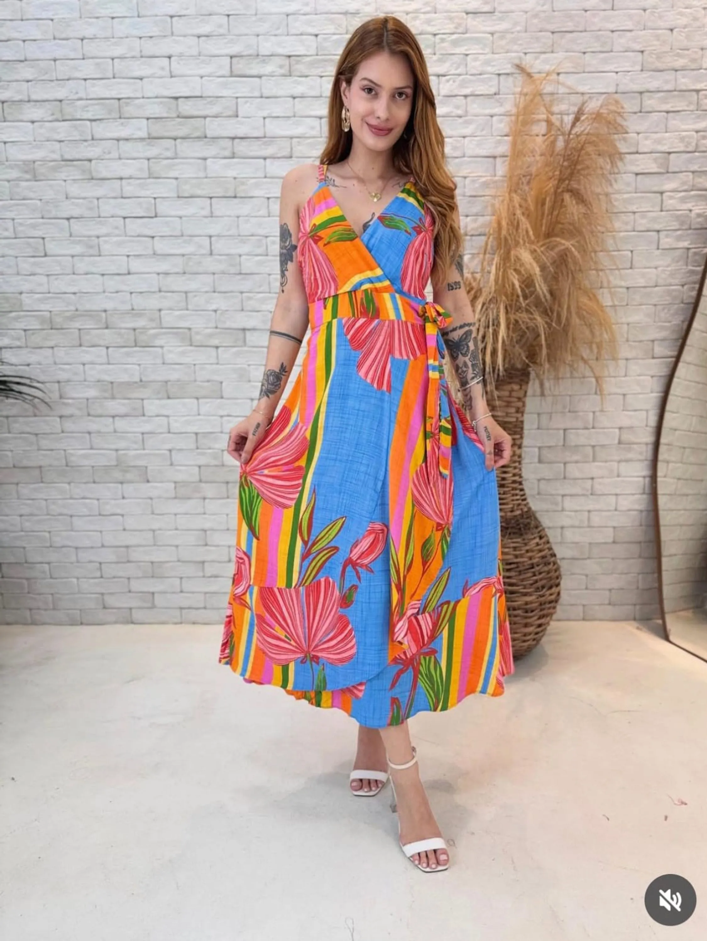 Vestido de alça regulavel verão