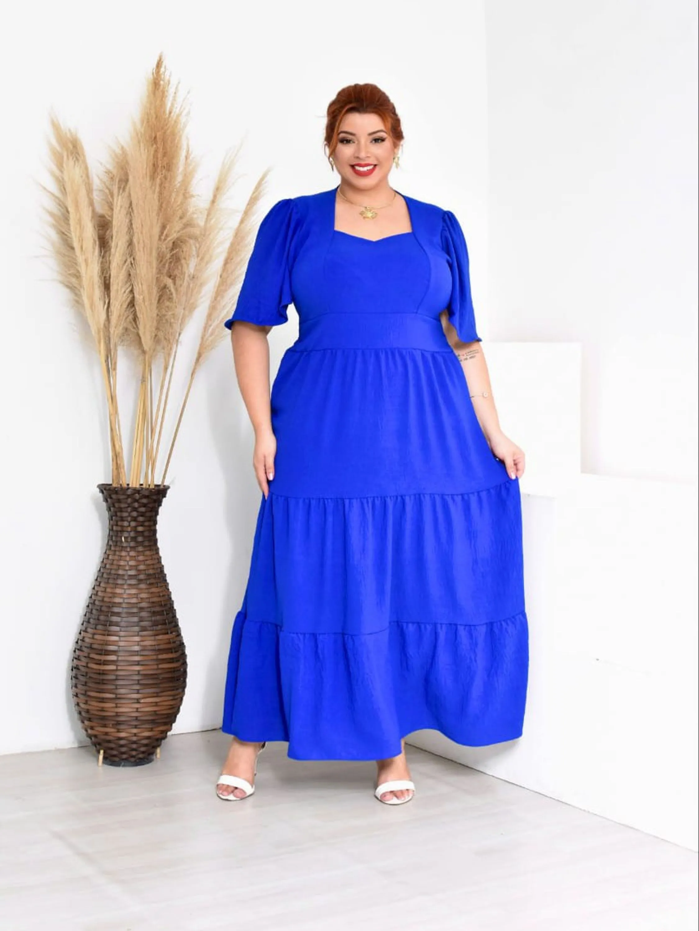 Vestido longo Plus Size