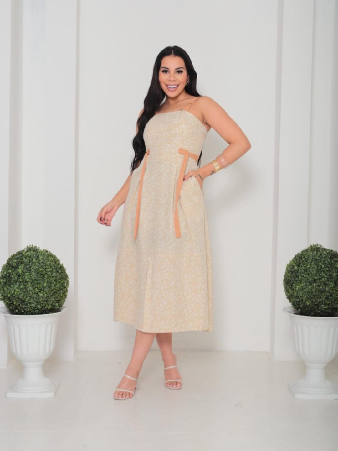 Vestido MIDI de alça