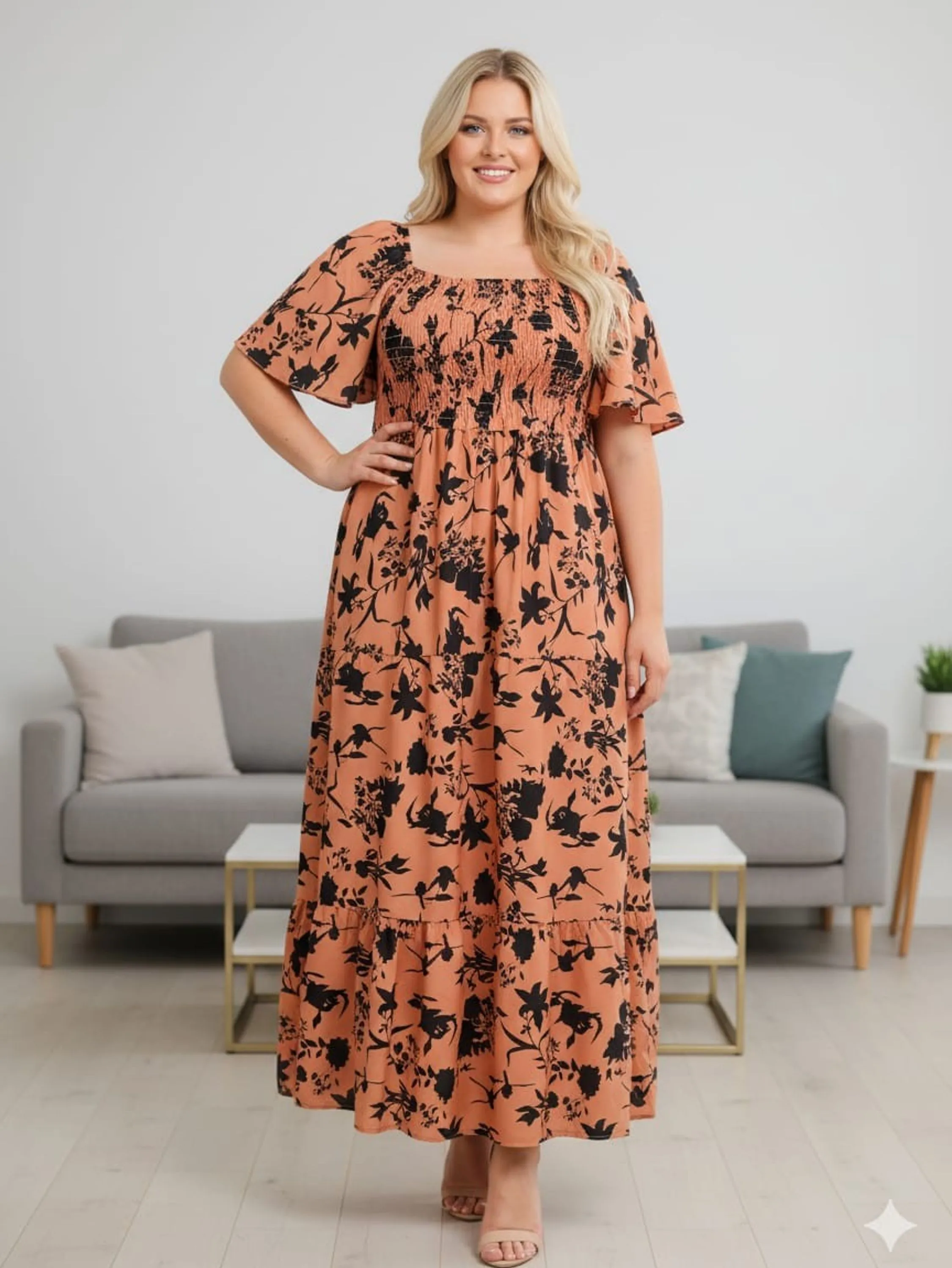 Vestido longo com lastex no busto