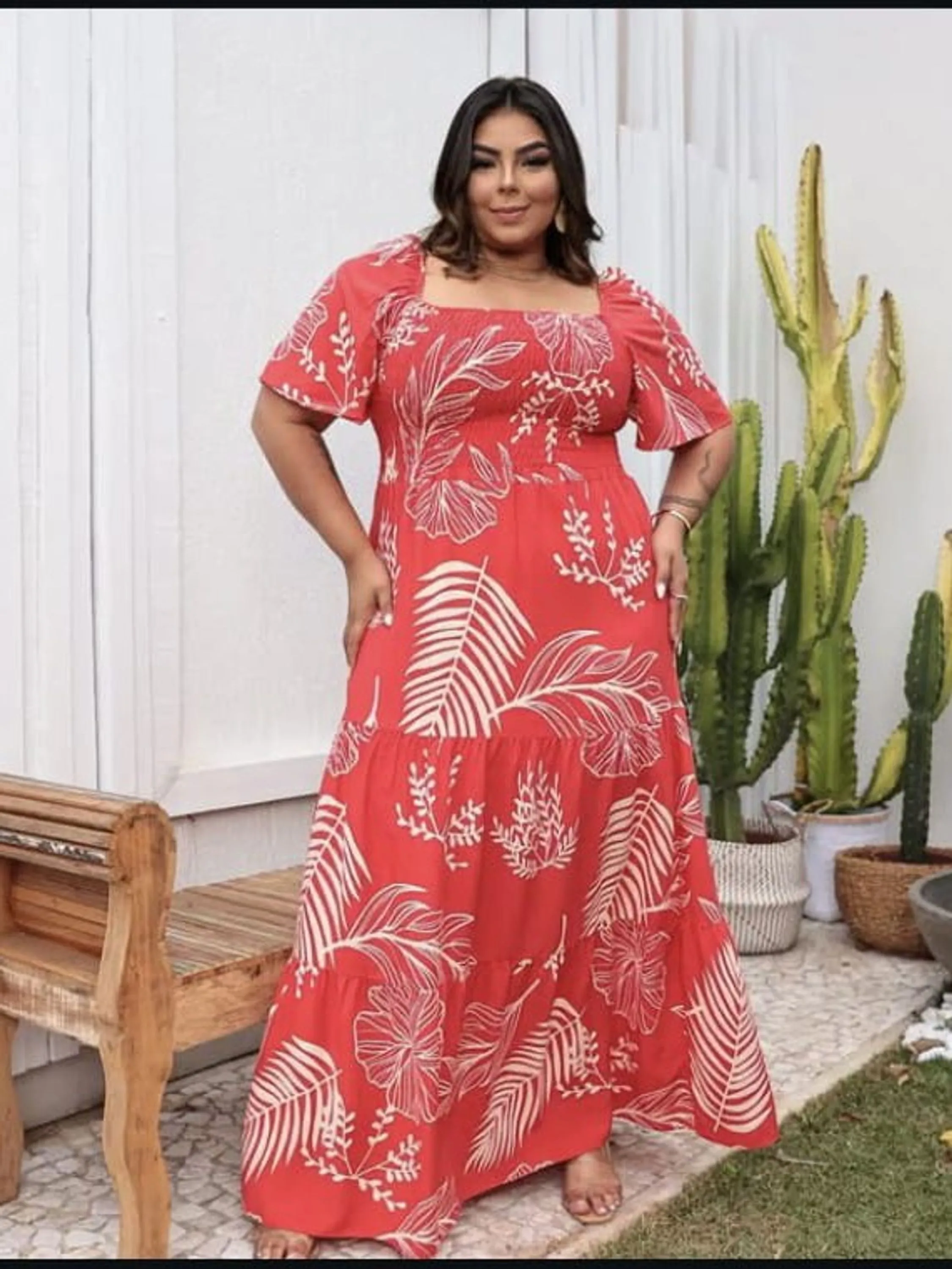 Vestido longo PlusSize