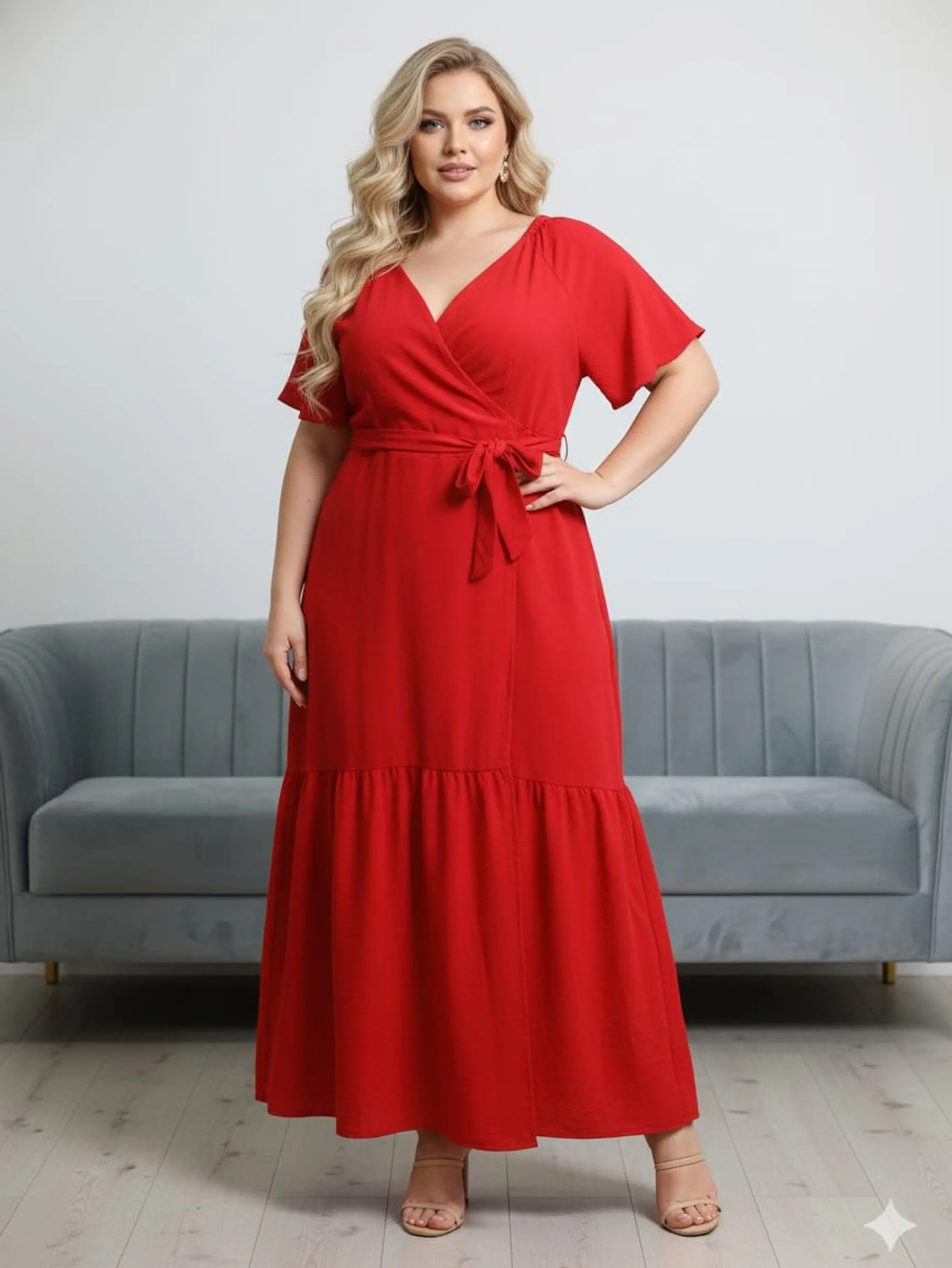 Vestido longo envelope