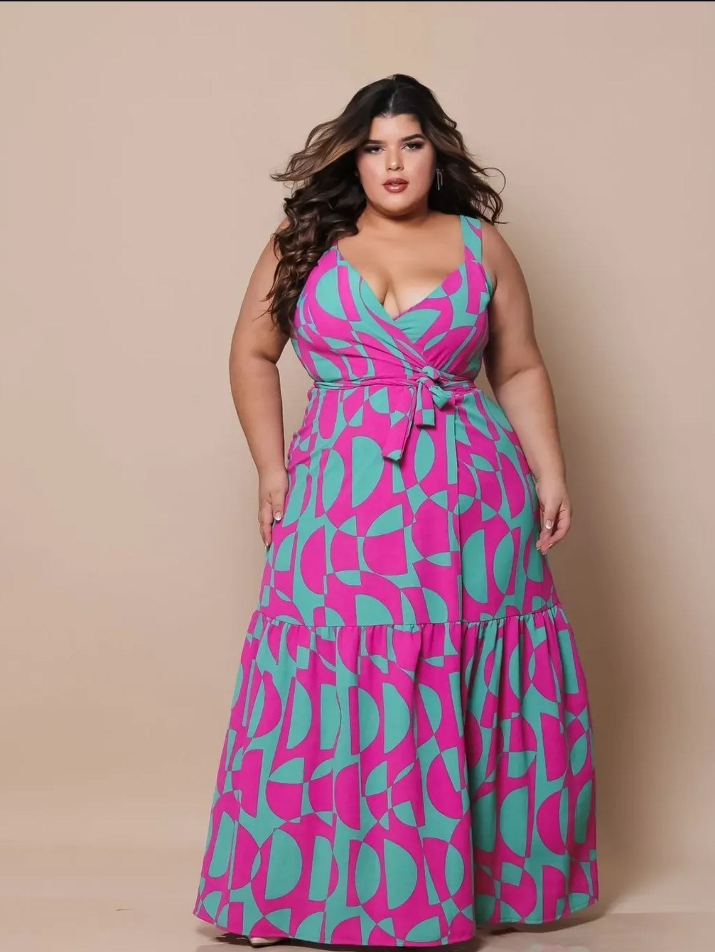 Vestido longo envelope