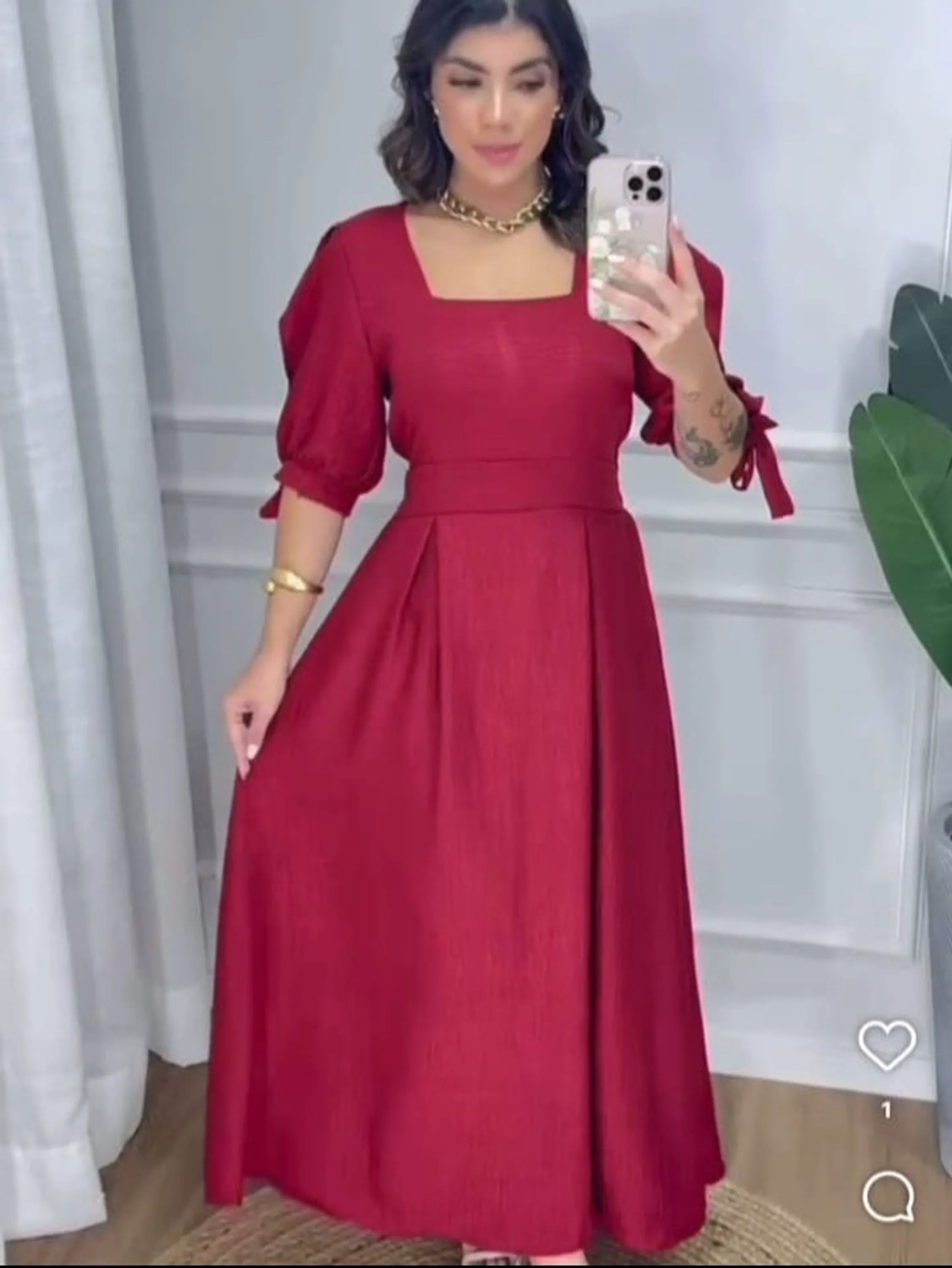Vestido de manga slim