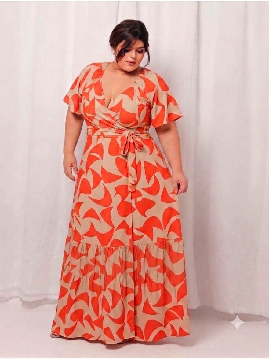 Vestido longo envelope