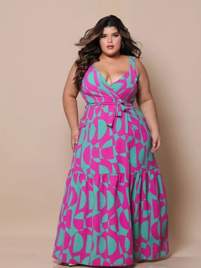 Vestido longo envelope