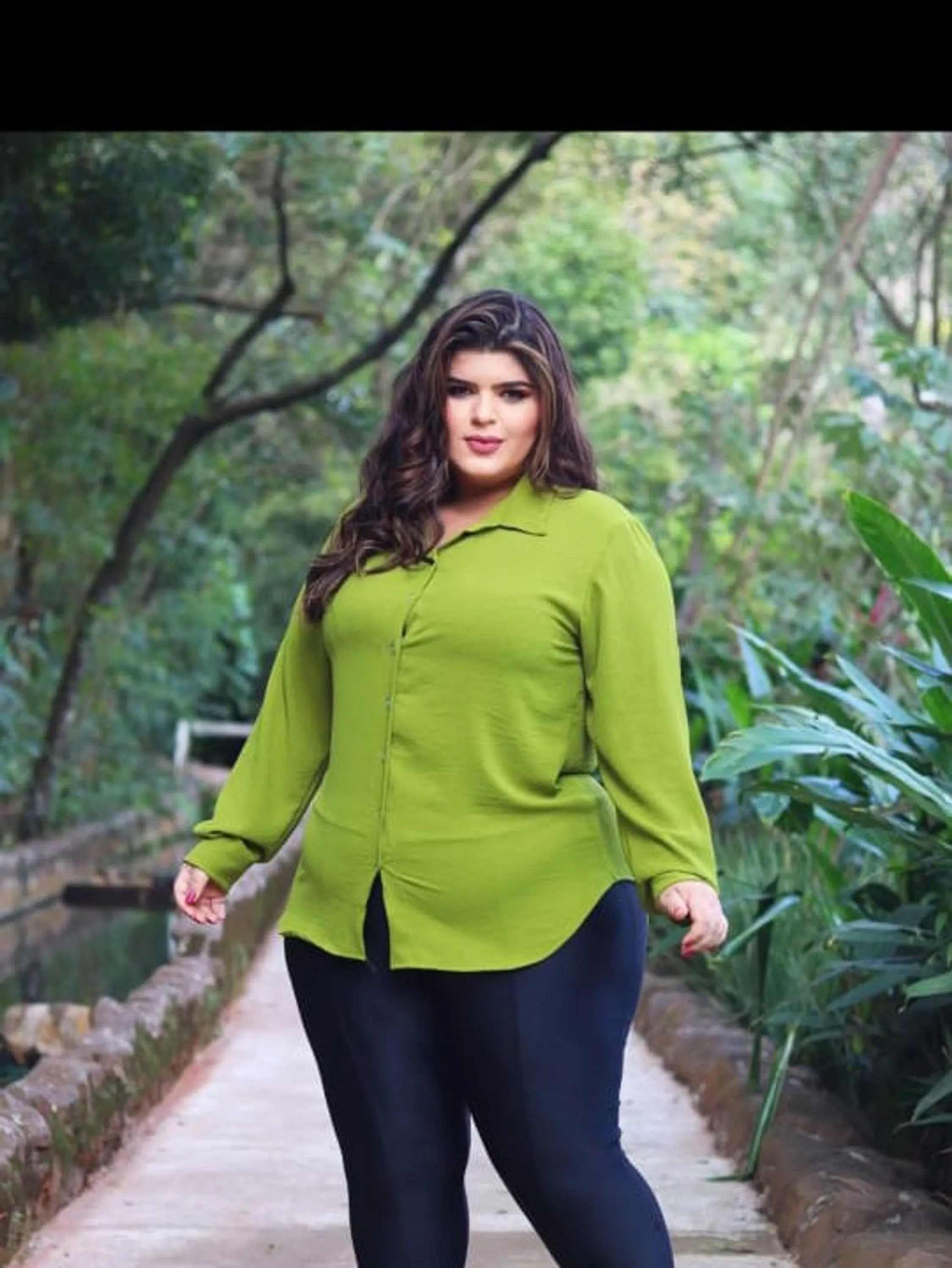 Camisa Social Feminina Plus Size