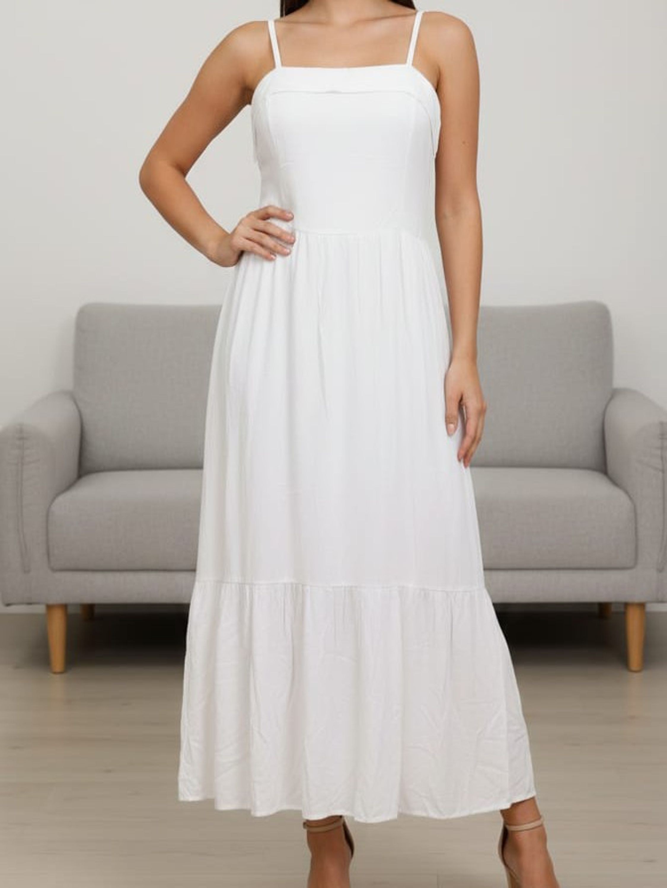 Vestido de alcinha longo