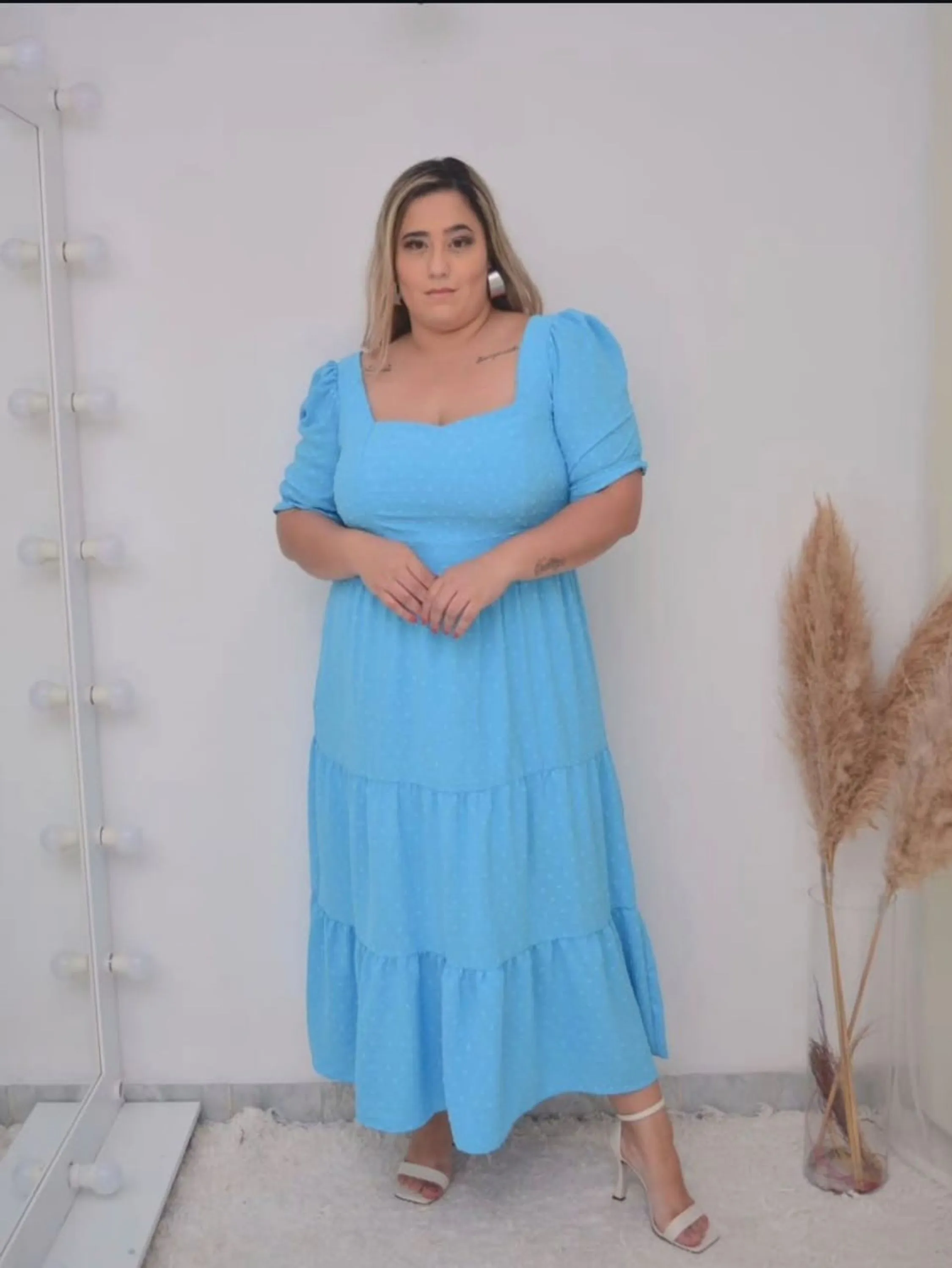 Vestido longo Plus tamanho G1- 48