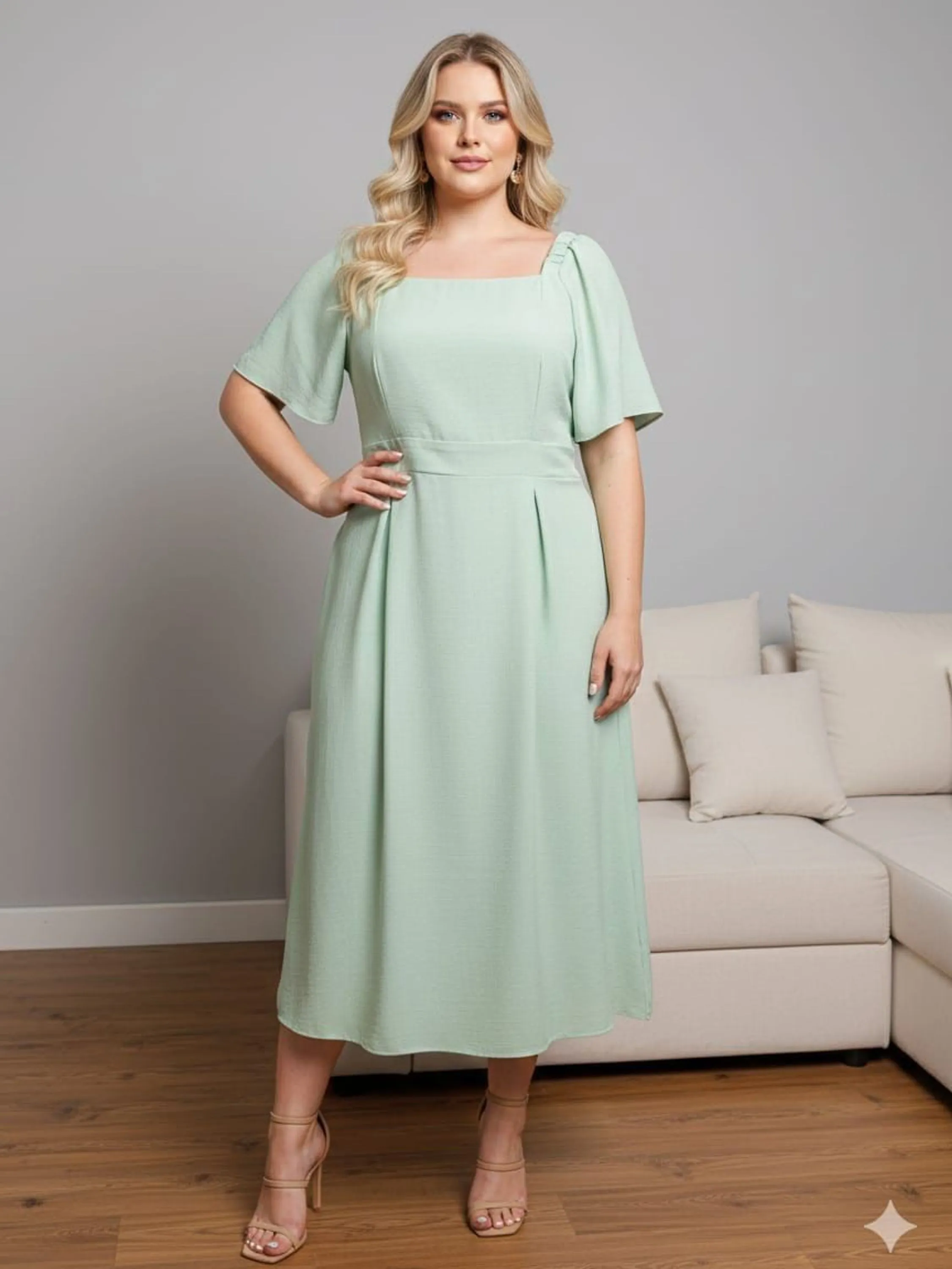 Vestido Midi de manga