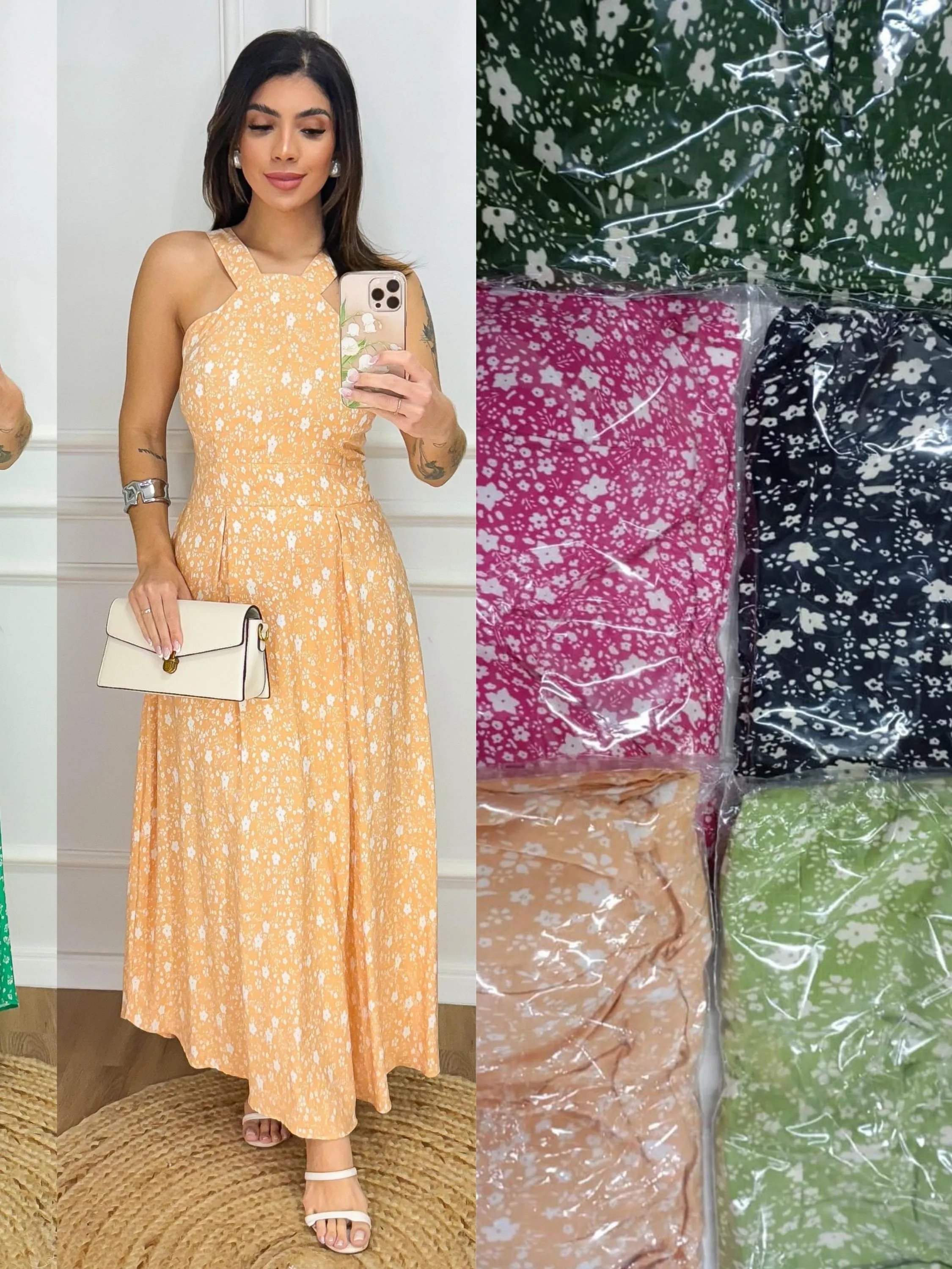 Vestido longo Slim