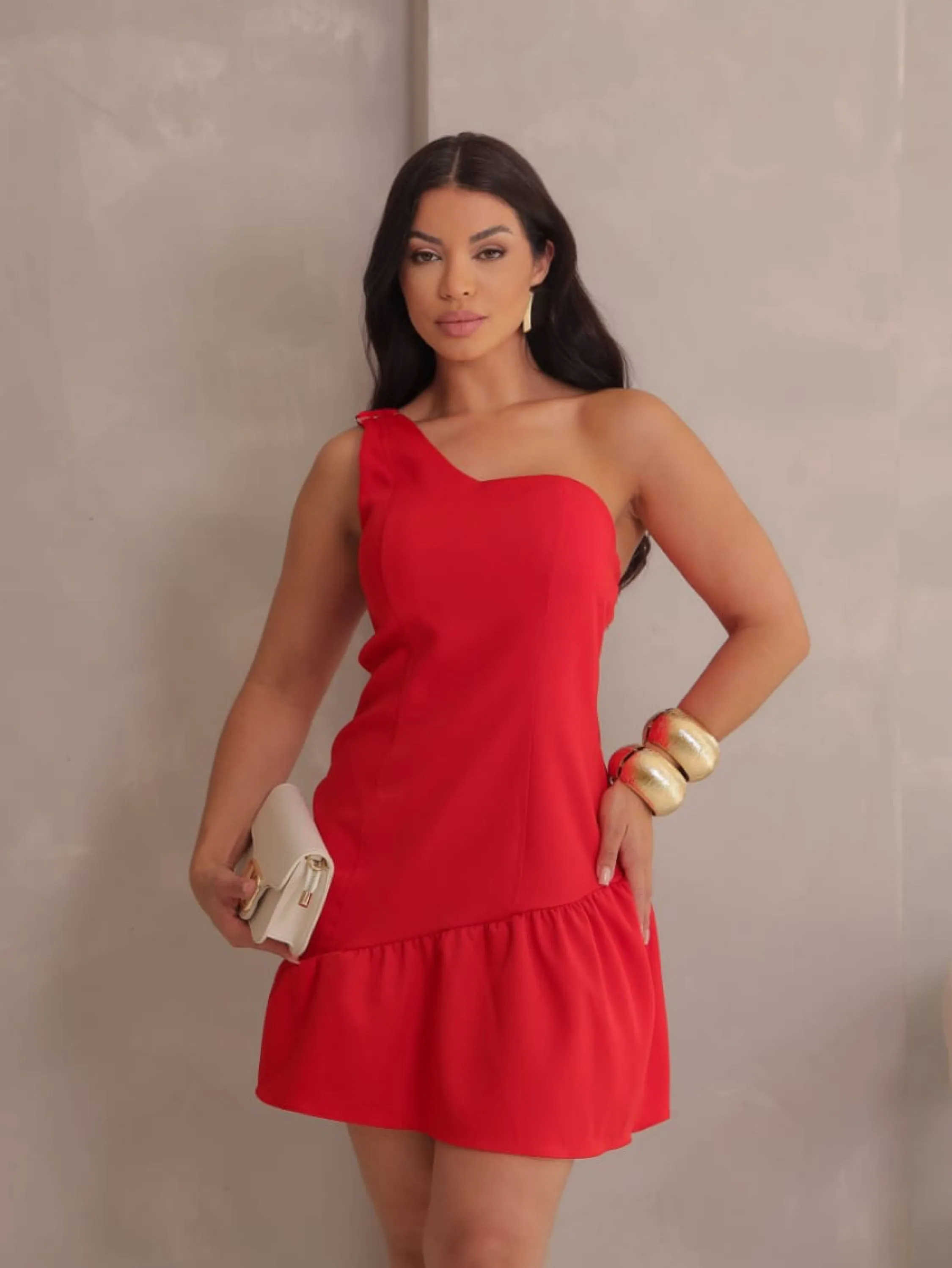 Vestido Flavia vermelho