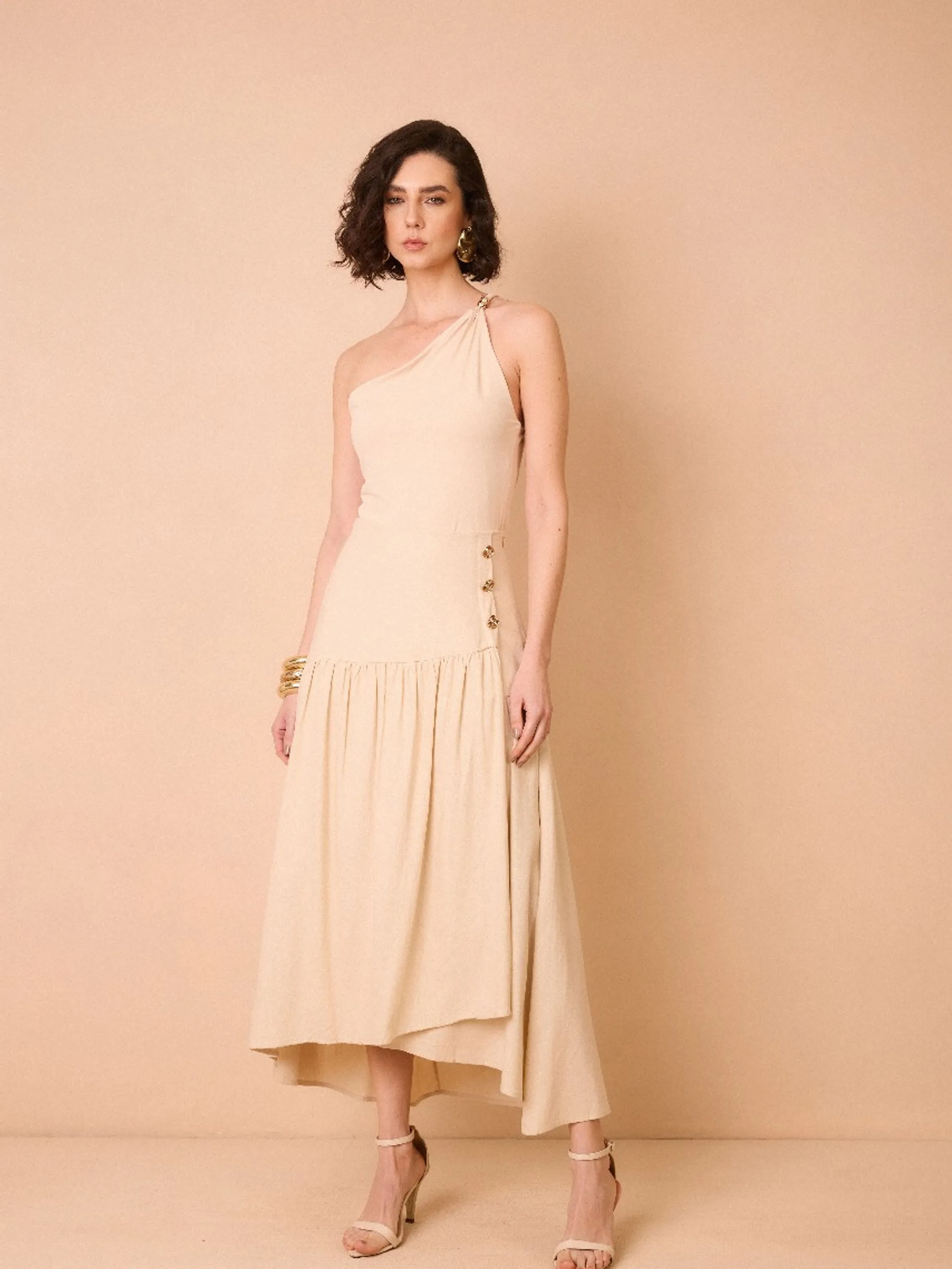 SML49- Conjunto Misha Blusa e Saia Midi